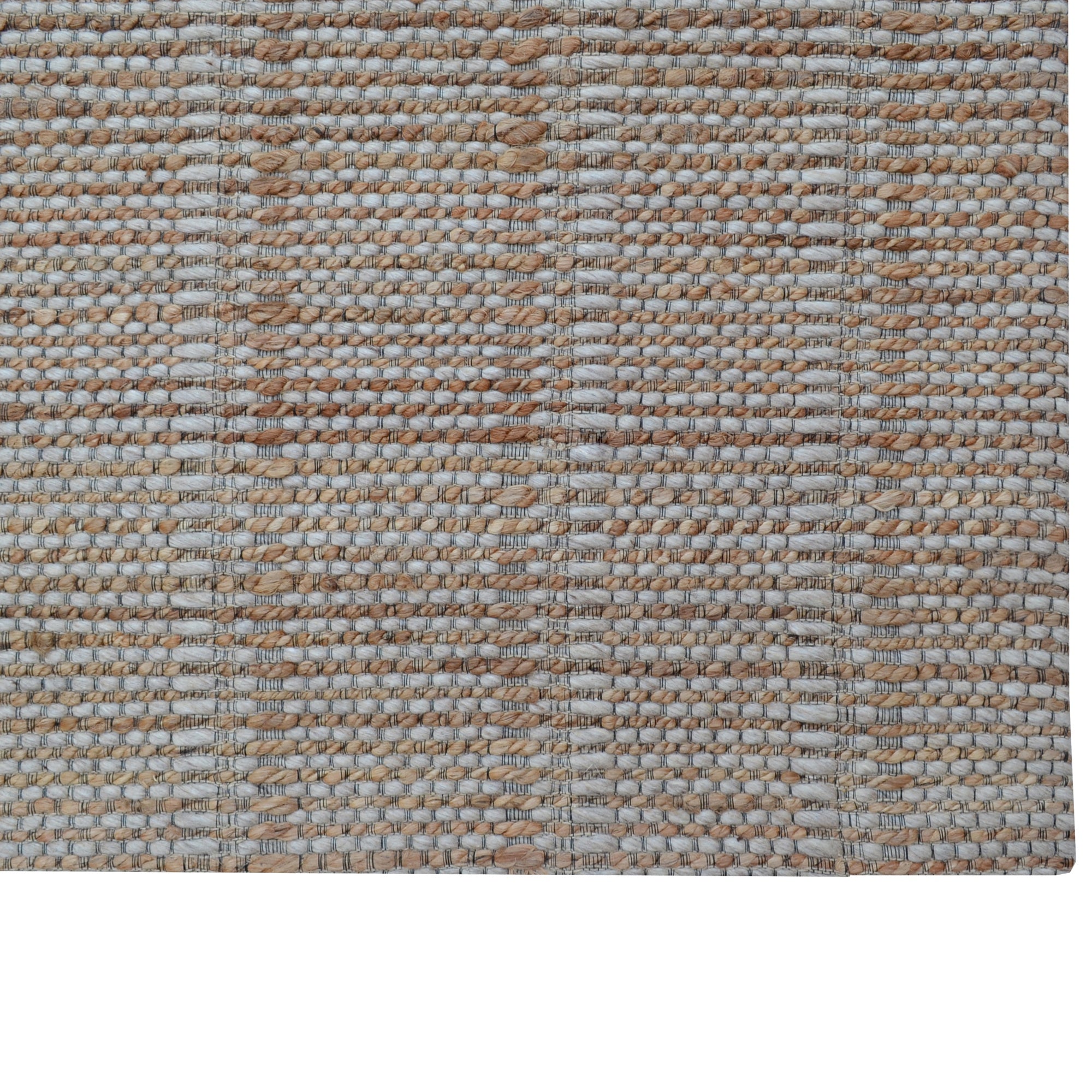 Handwoven Wool & Jute Rug-Cedar 510-Natural/Silver-110x160cm