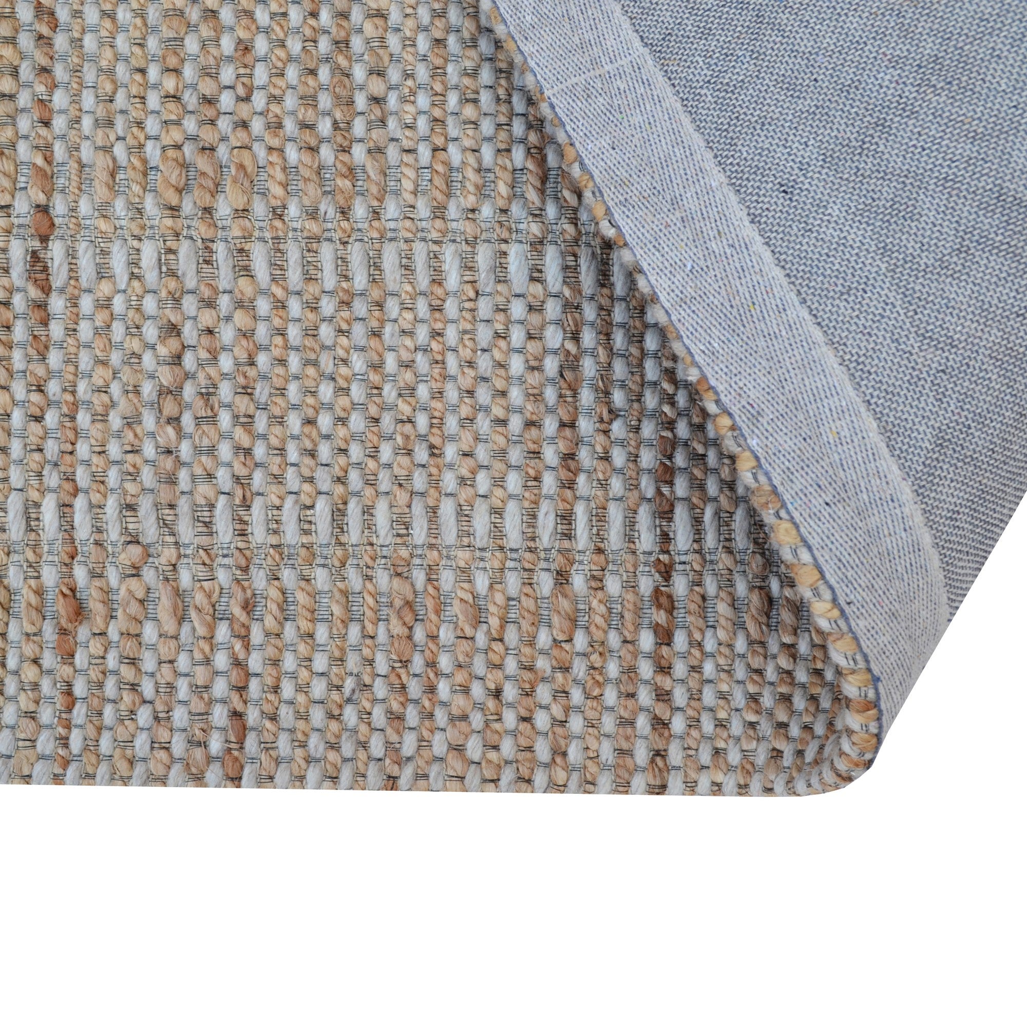 Handwoven Wool & Jute Rug-Cedar 510-Natural/Silver-110x160cm