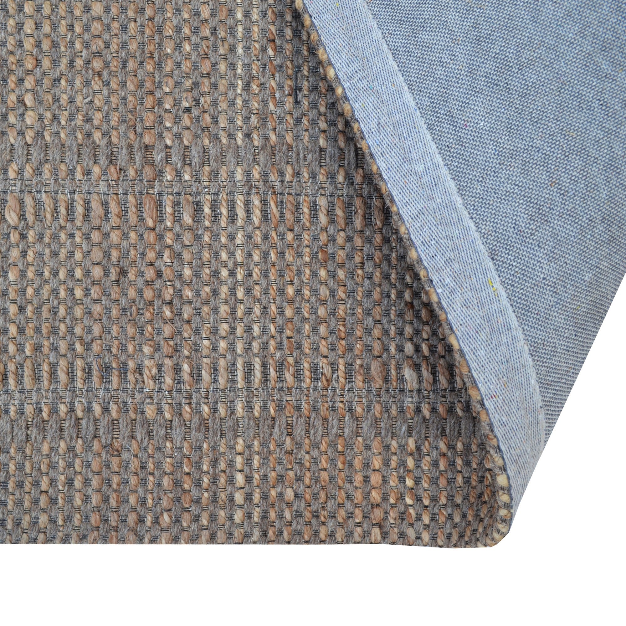 Handwoven Wool & Jute Rug-Cedar 509-Natural/Brown-110x160cm