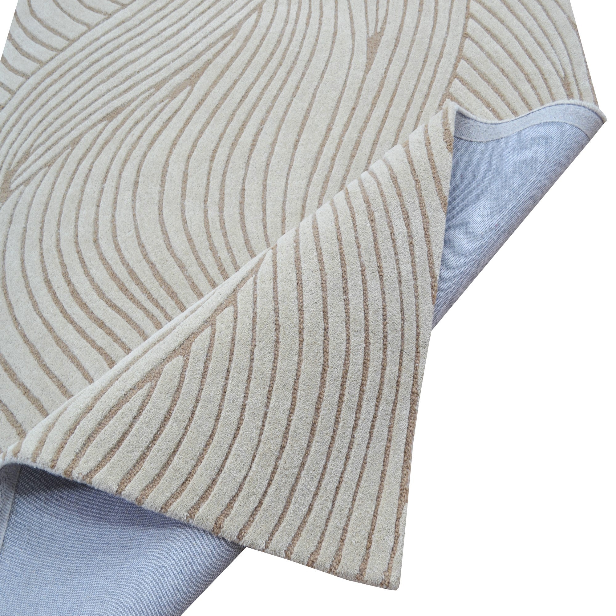 Handtufted Wool Rug-Decotex 6448-Beige/Brown-110X160cm