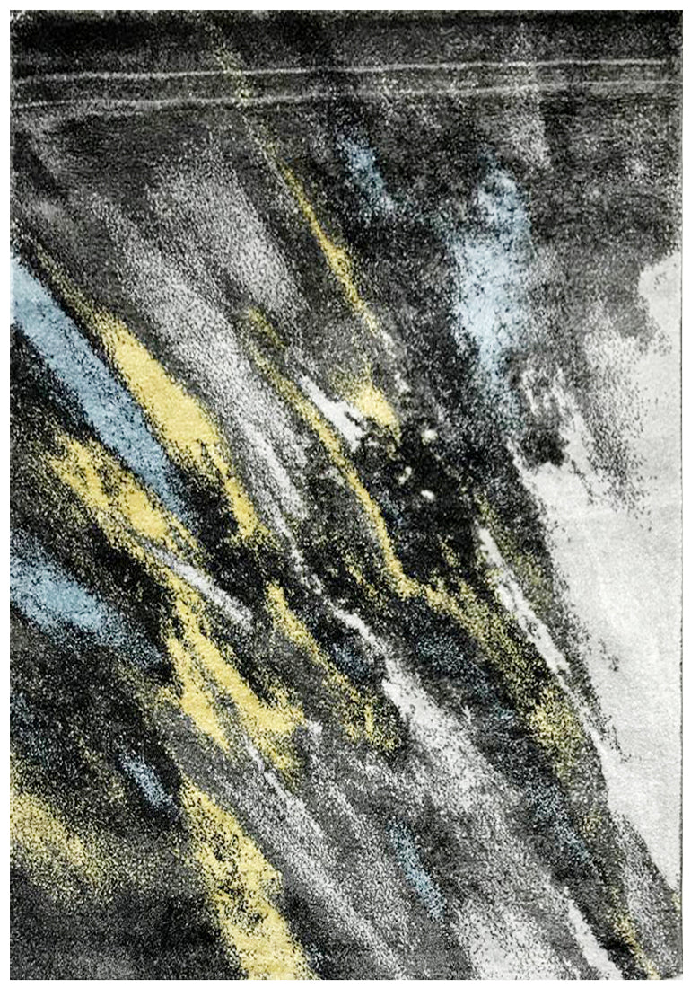 Modern Quality Luminous Rug-650-Dk Grey/Antracite-80x300cm