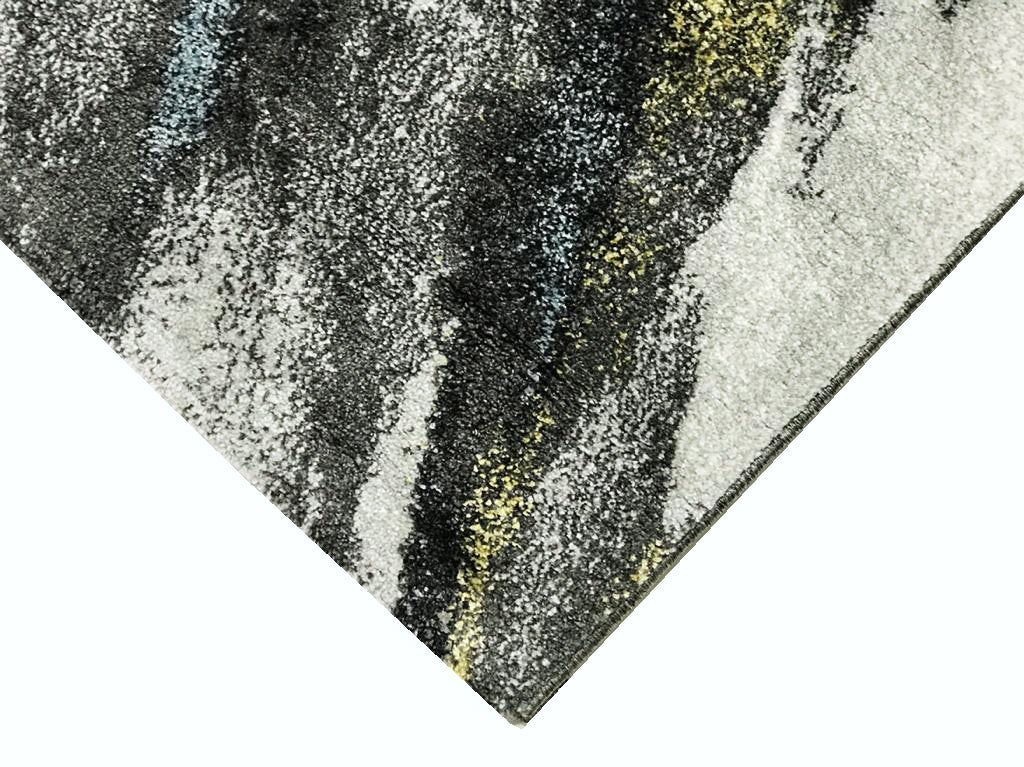 Modern Quality Luminous Rug-650-Dk Grey/Antracite-80x300cm