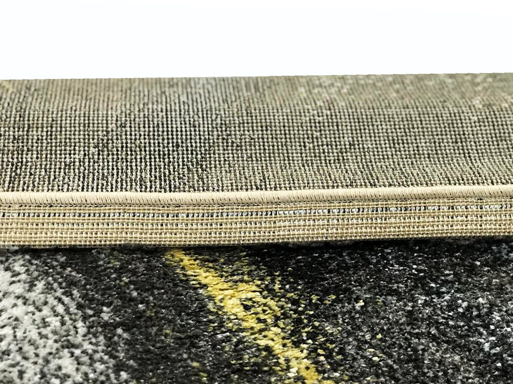 Modern Quality Luminous Rug-650-Dk Grey/Antracite-80x300cm