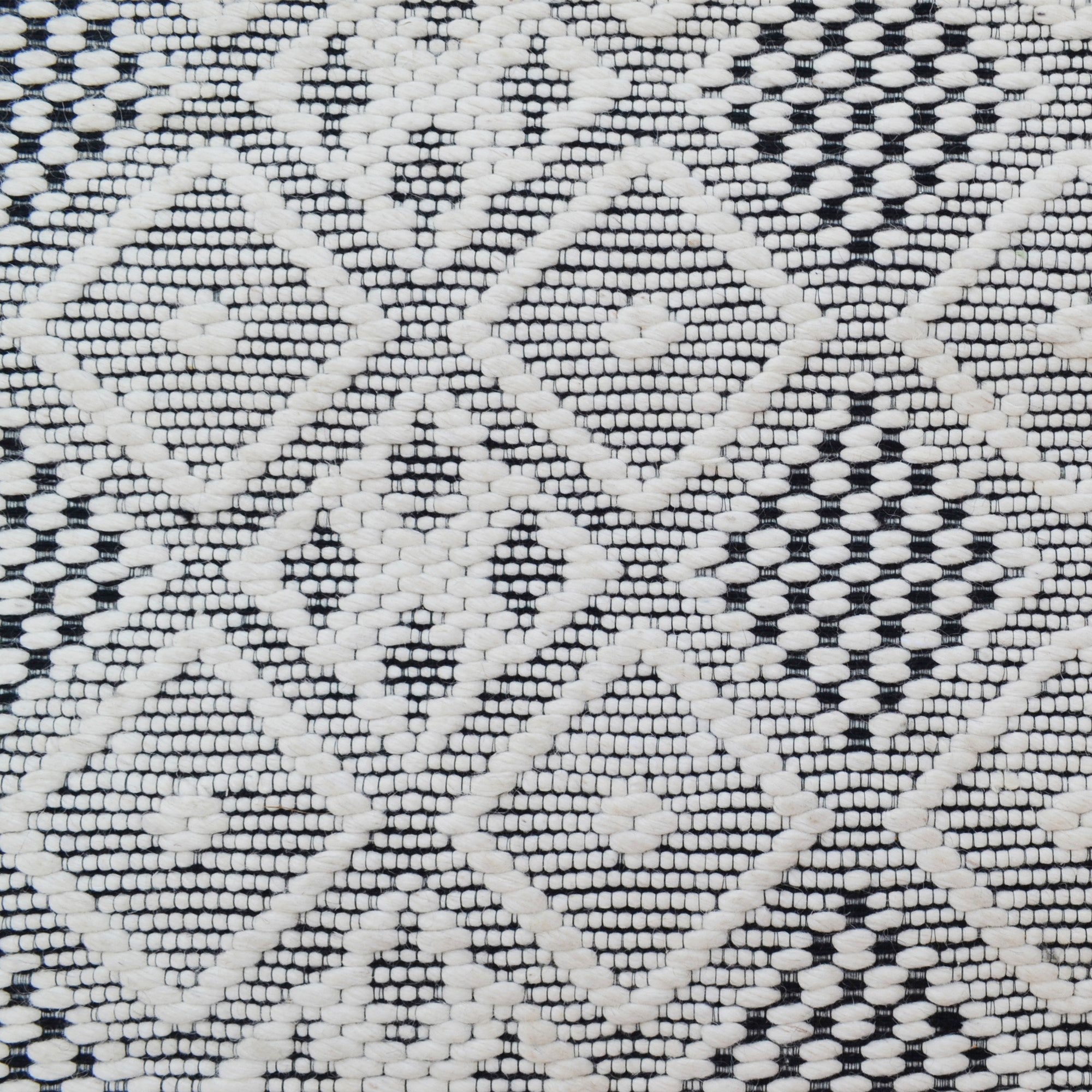 Handwoven Wool Rug-Miami 504-Ivory/Black-160x230cm