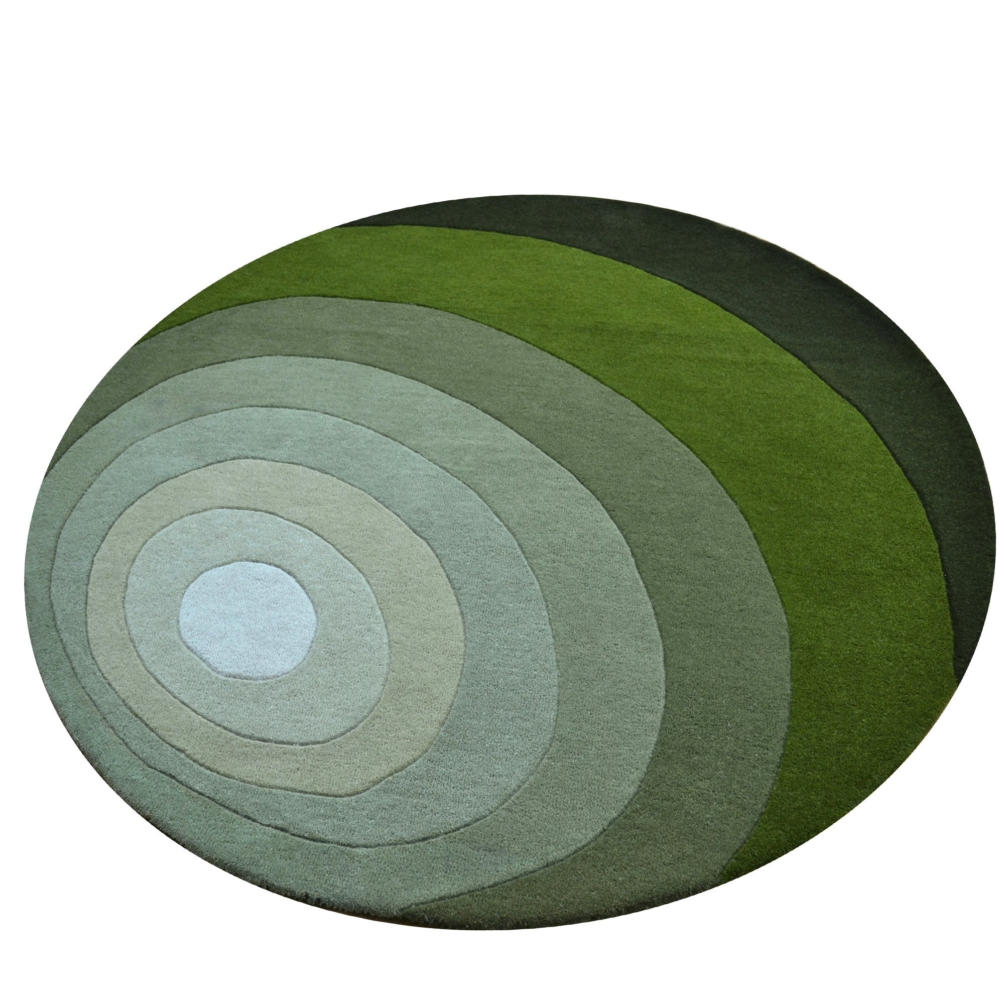 Handtufted Wool Rug-Florian 6446-Sage Green-160X160cm