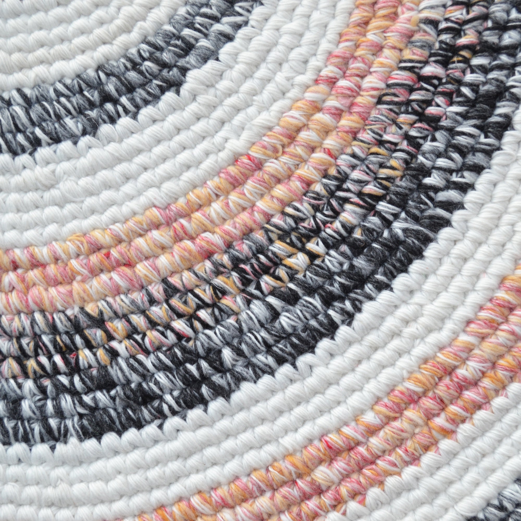 Handwoven Round Rug-Orbit 6223-Ivory Multi-120x120cm