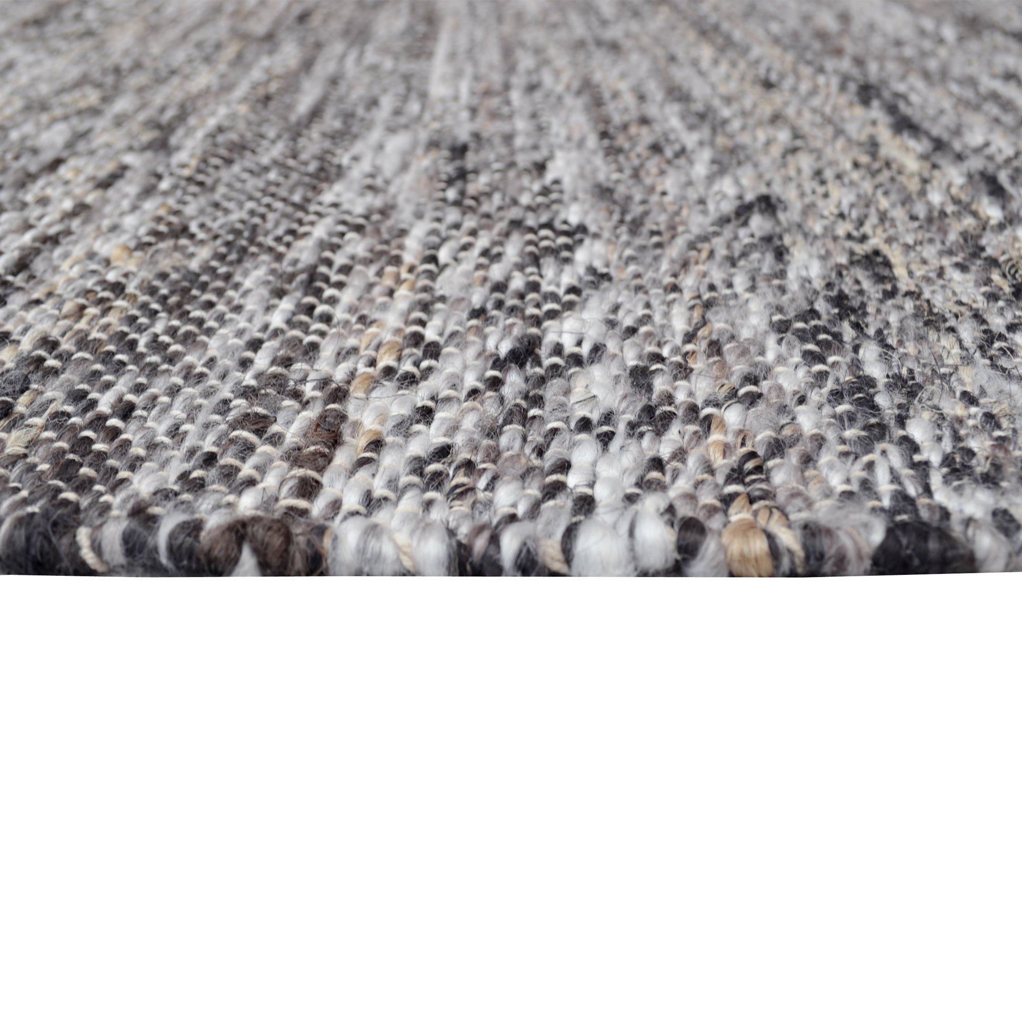 Abstract Handwoven Jute Rug - Whistler - Chocolate - 80x150cm