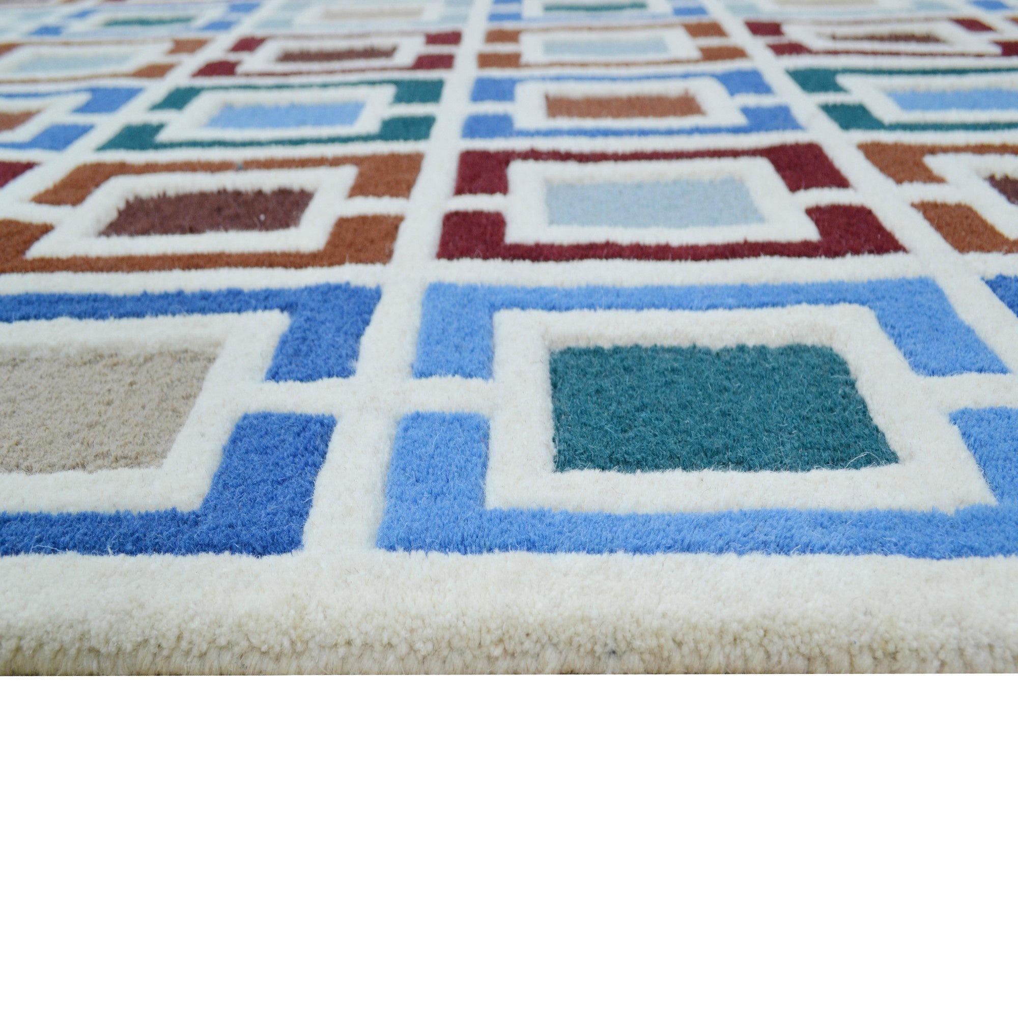 Handmade Alliance Wool Rug-6435-Multi-110x160cm