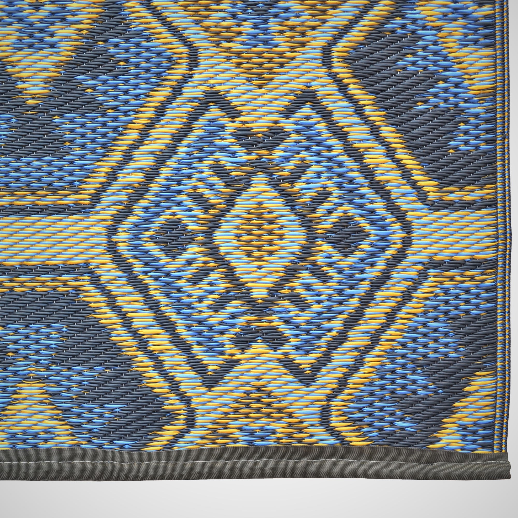 Reversible Outdoor Plastic Mat - Chatali Portal - Grey - 120x170cm