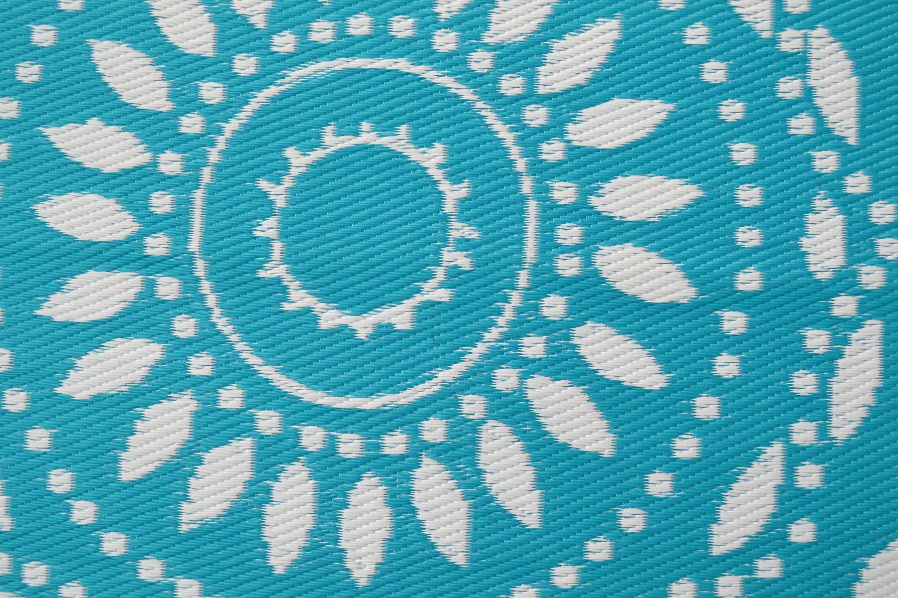 Alfresco Reversible Outdoor Mat - 21A1 - Aqua/White - 120x170cm