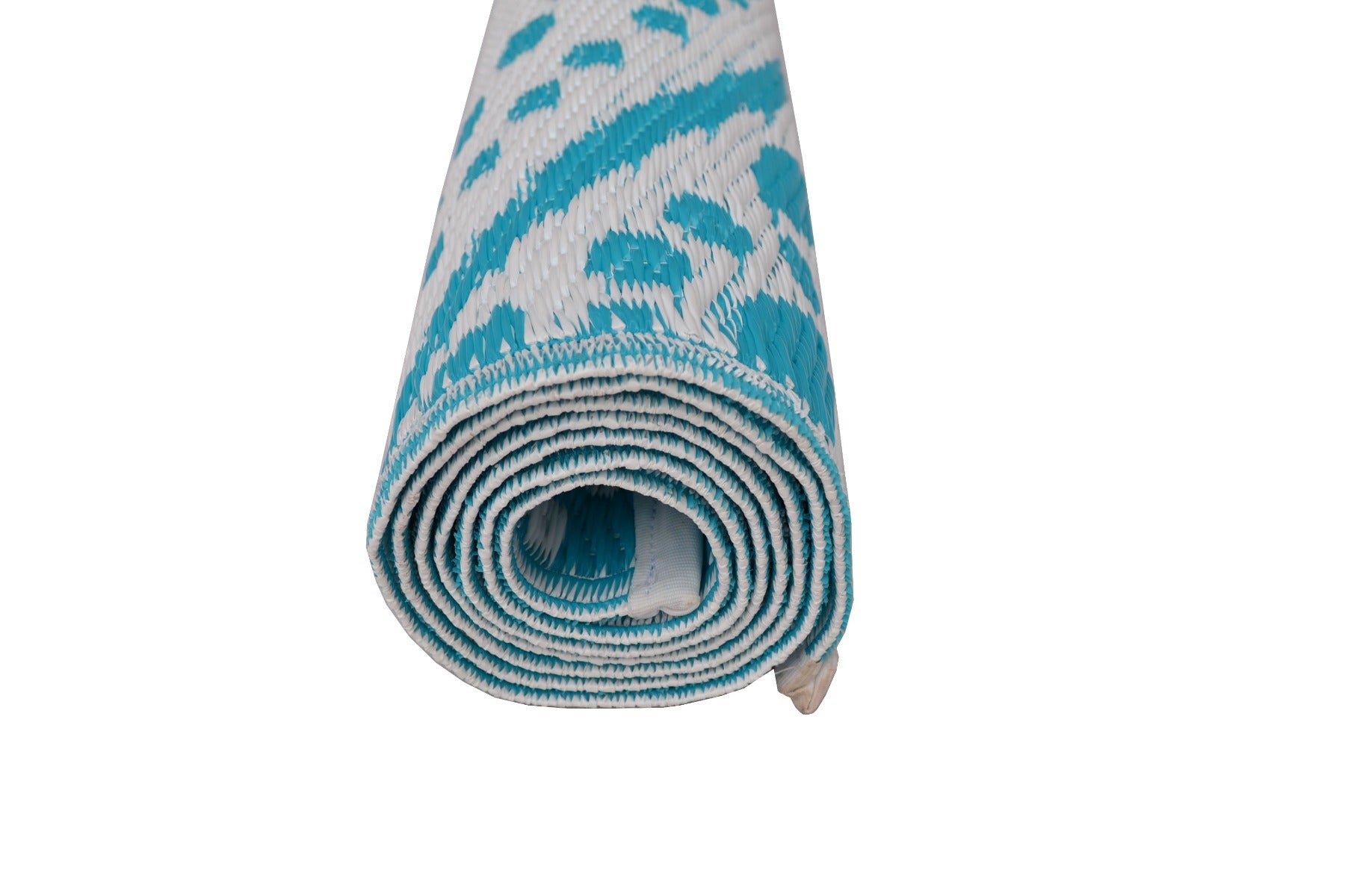 Alfresco Reversible Outdoor Mat - 21A1 - Aqua/White - 120x170cm