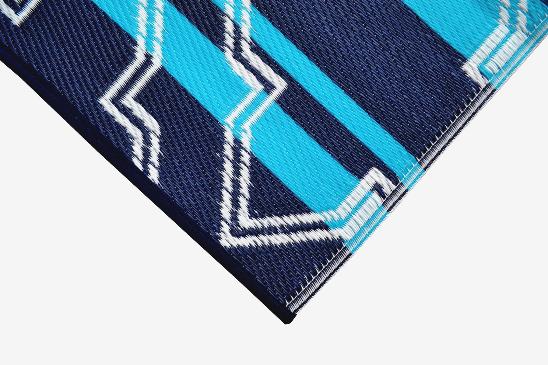 Alfresco Reversible Outdoor Mat - 21A4 - Blue/White - 120x170cm