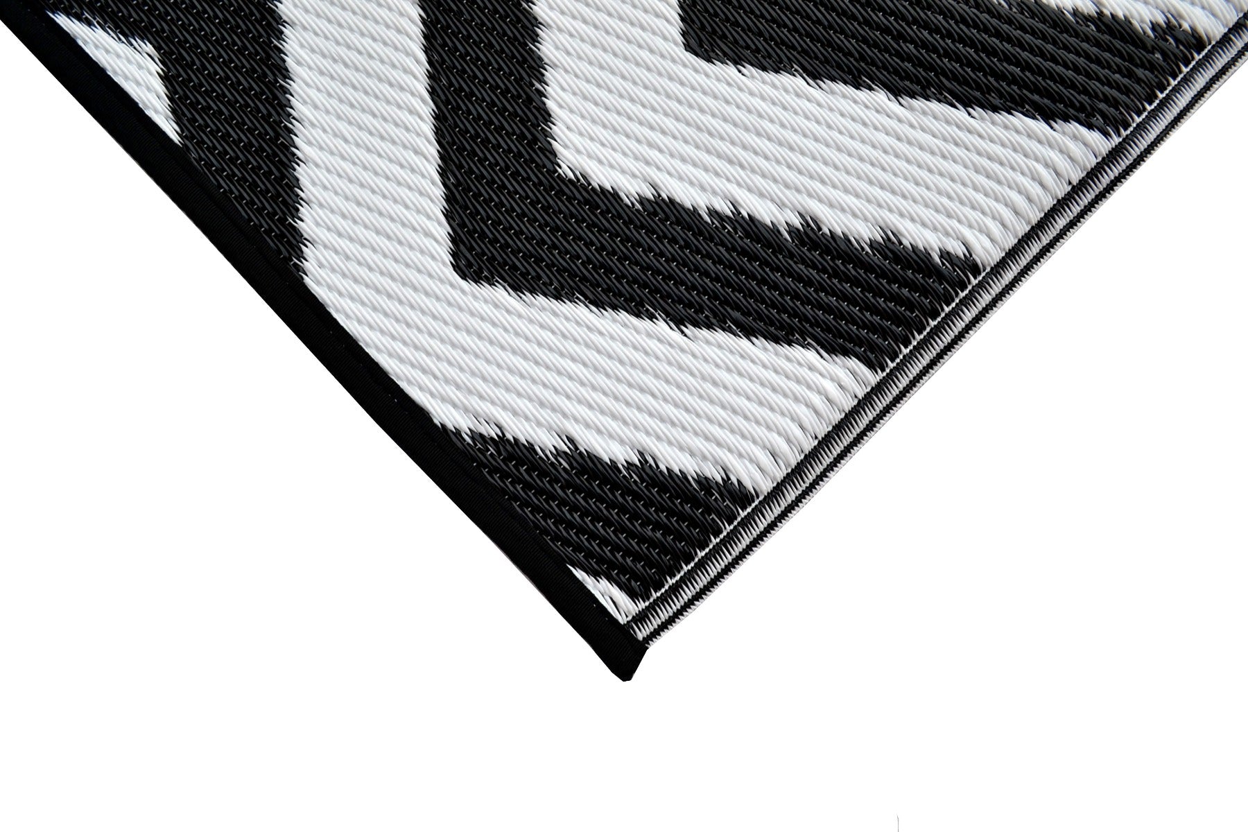 Alfresco Reversible Outdoor Mat - 21A9 - Black/White - 120x170cm