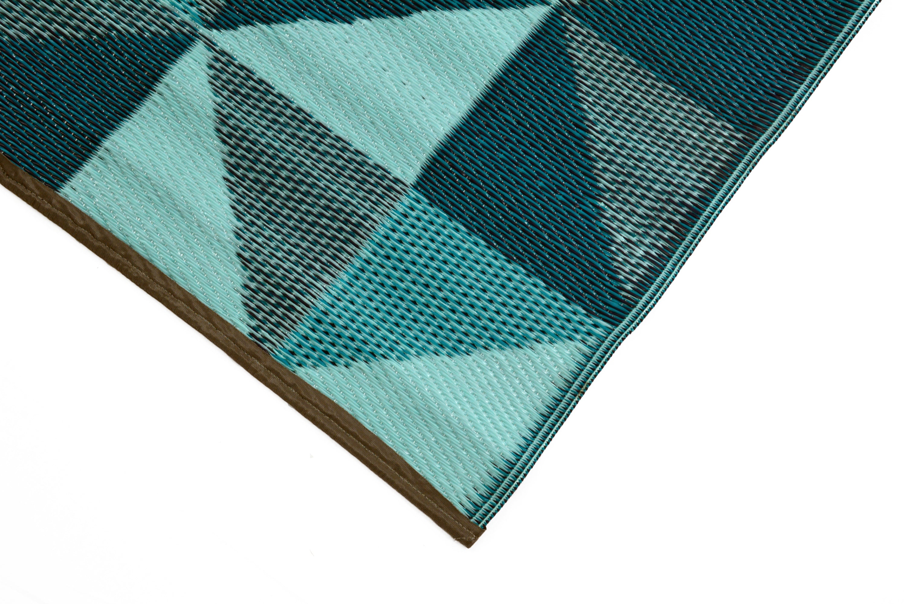 Vibrant & Reversible Outdoor/Indoor Mats - Chatai 2256 - Multi Blue - 120x170