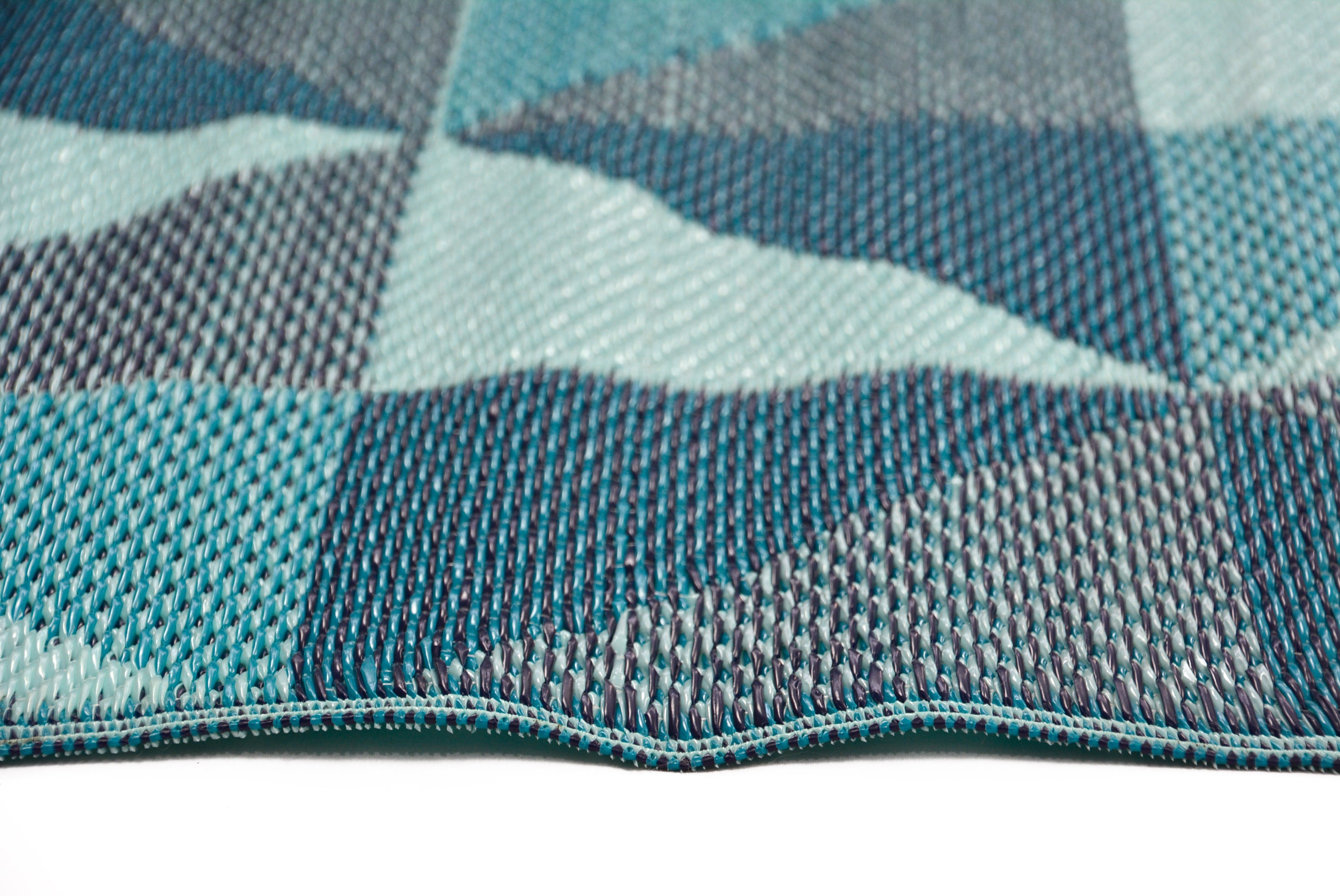 Vibrant & Reversible Outdoor/Indoor Mats - Chatai 2256 - Multi Blue - 120x170