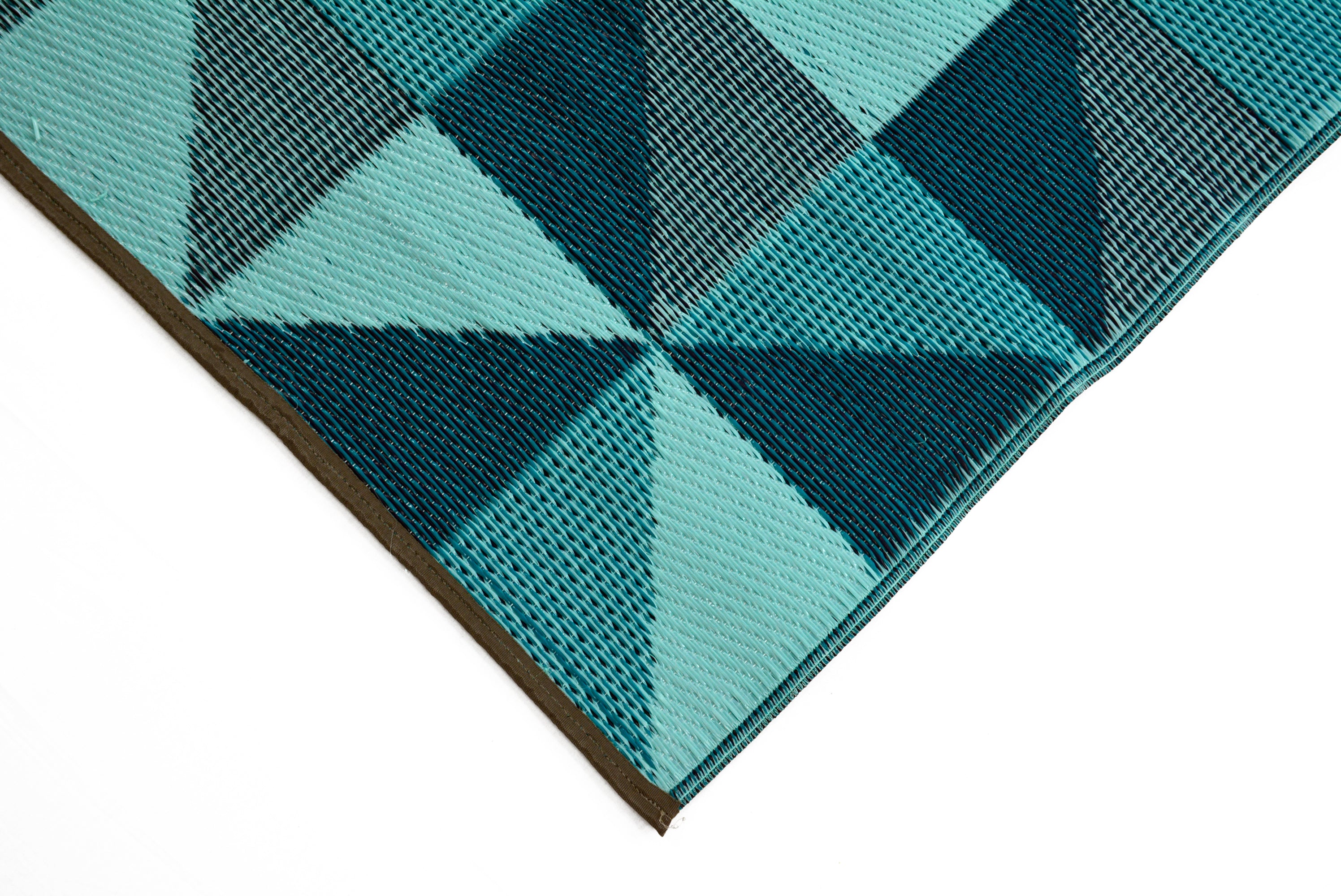 Vibrant & Reversible Outdoor/Indoor Mats - Chatai 2256 - Multi Blue - 120x170