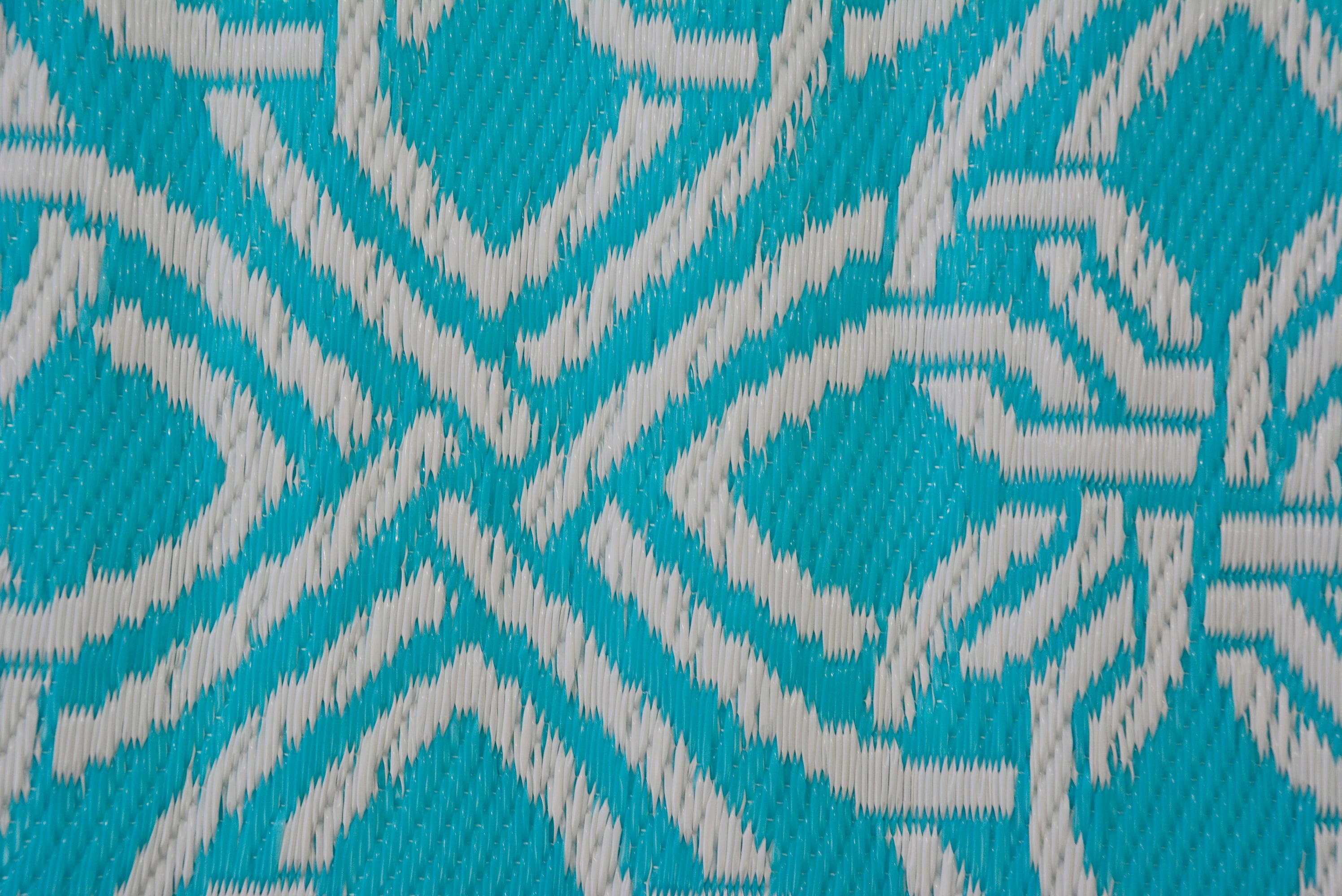 Vibrant & Reversible Outdoor/Indoor Mats - Chatai-2398-Auqa - 120x170