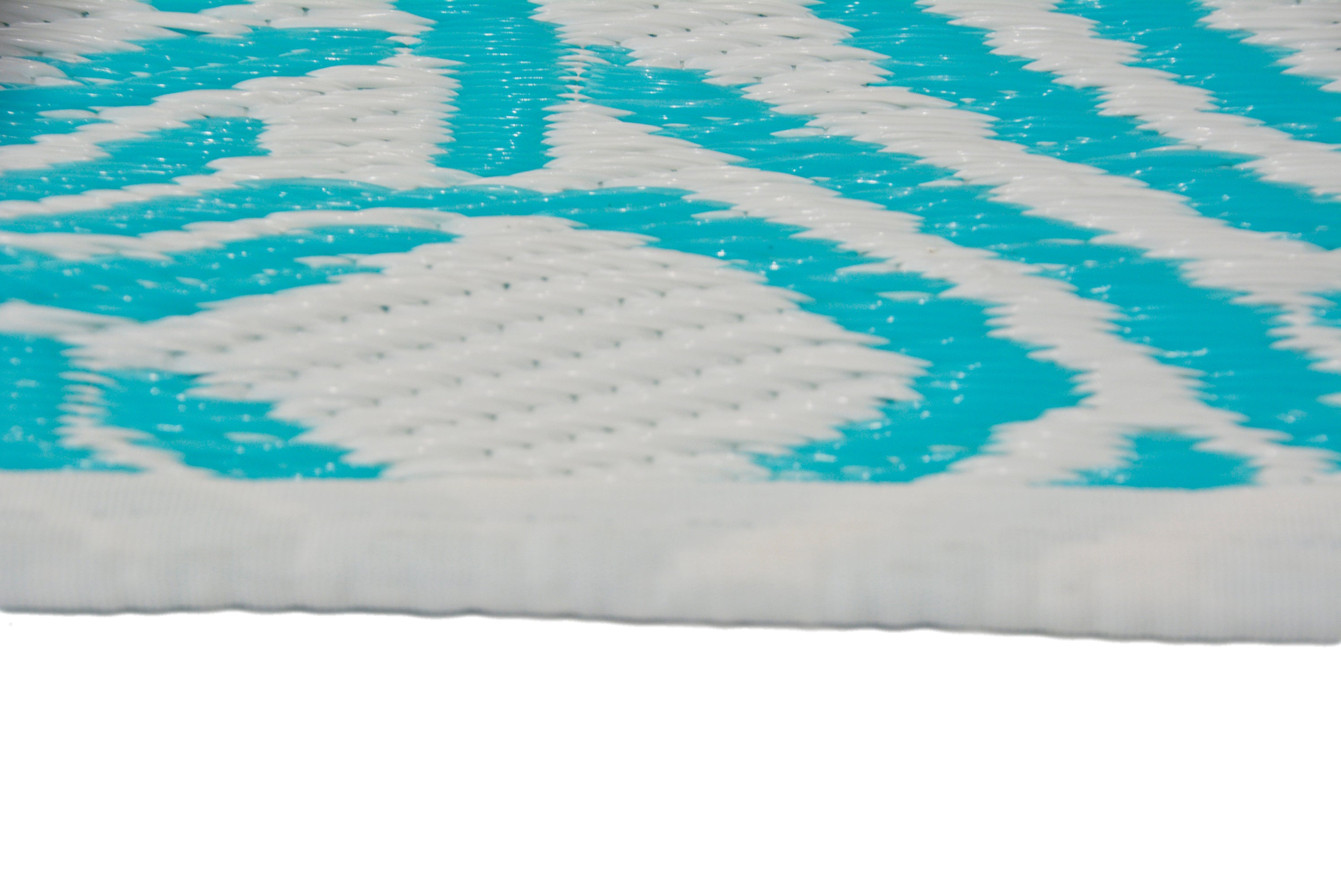 Vibrant & Reversible Outdoor/Indoor Mats - Chatai-2398-Auqa - 120x170