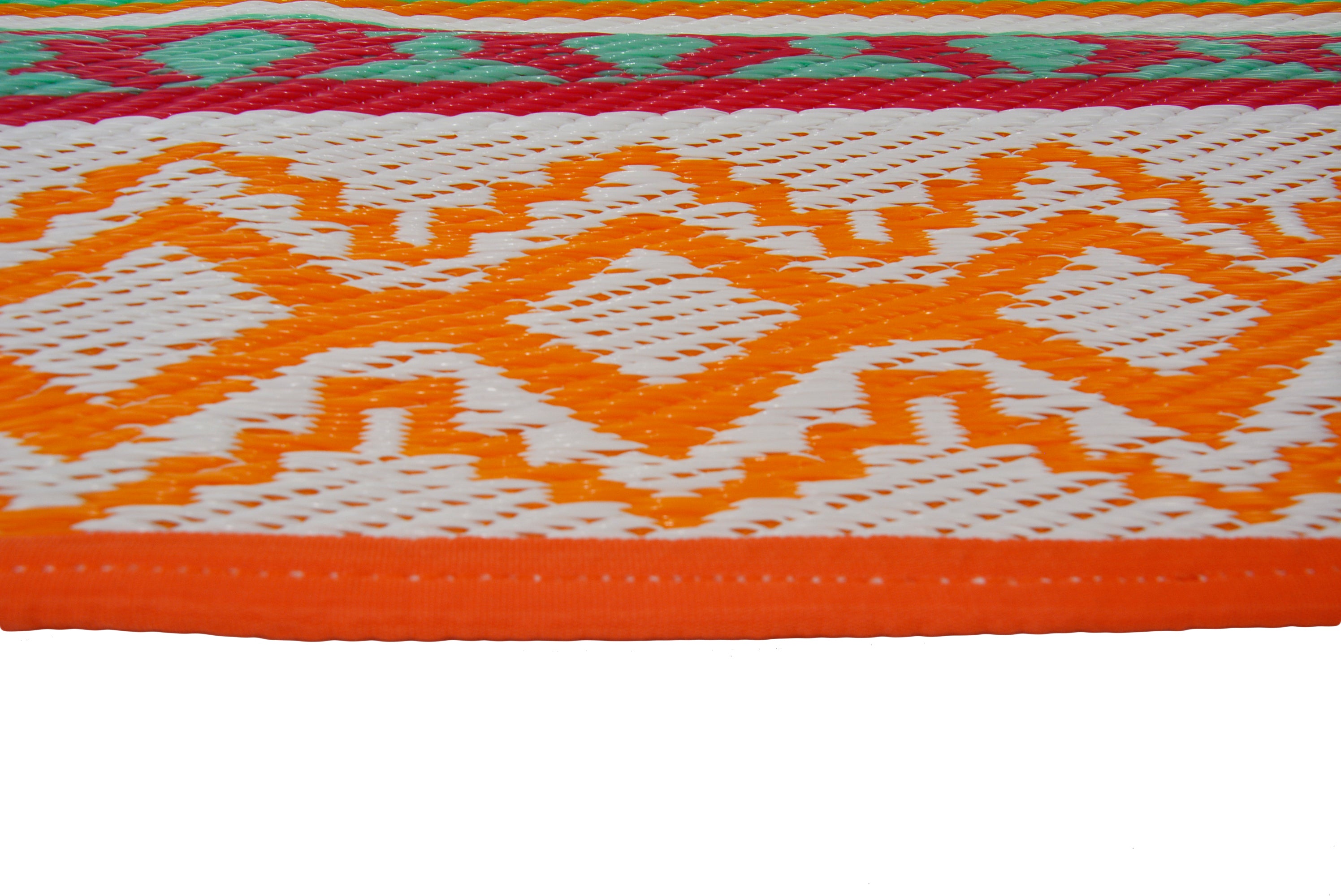 Reversible Indoor/Outdoor Mats - Chatai-2640-Orange Multi-120x170
