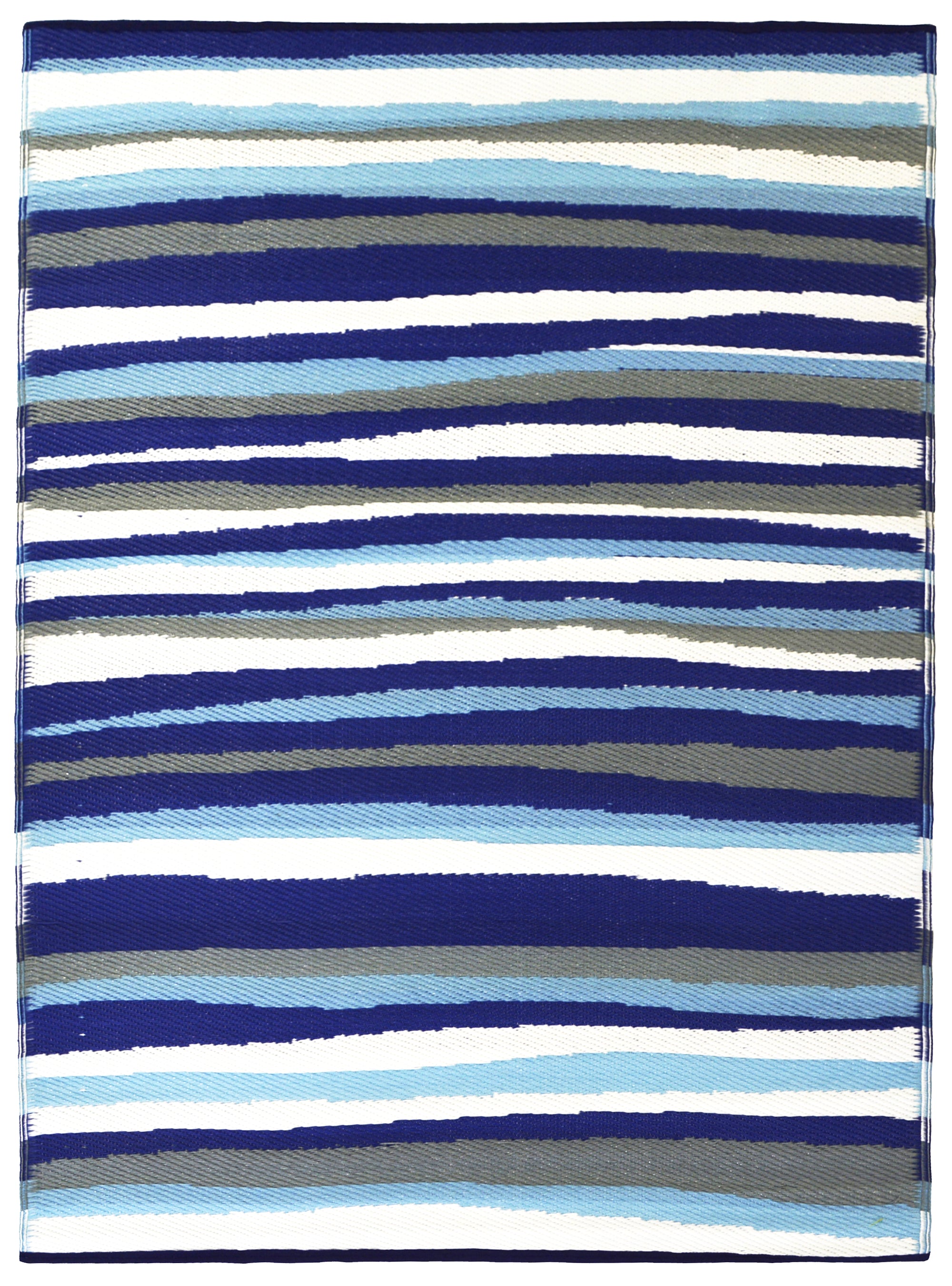 Reversible Indoor/Outdoor Mats - Chatai-2646-Blue-120x170
