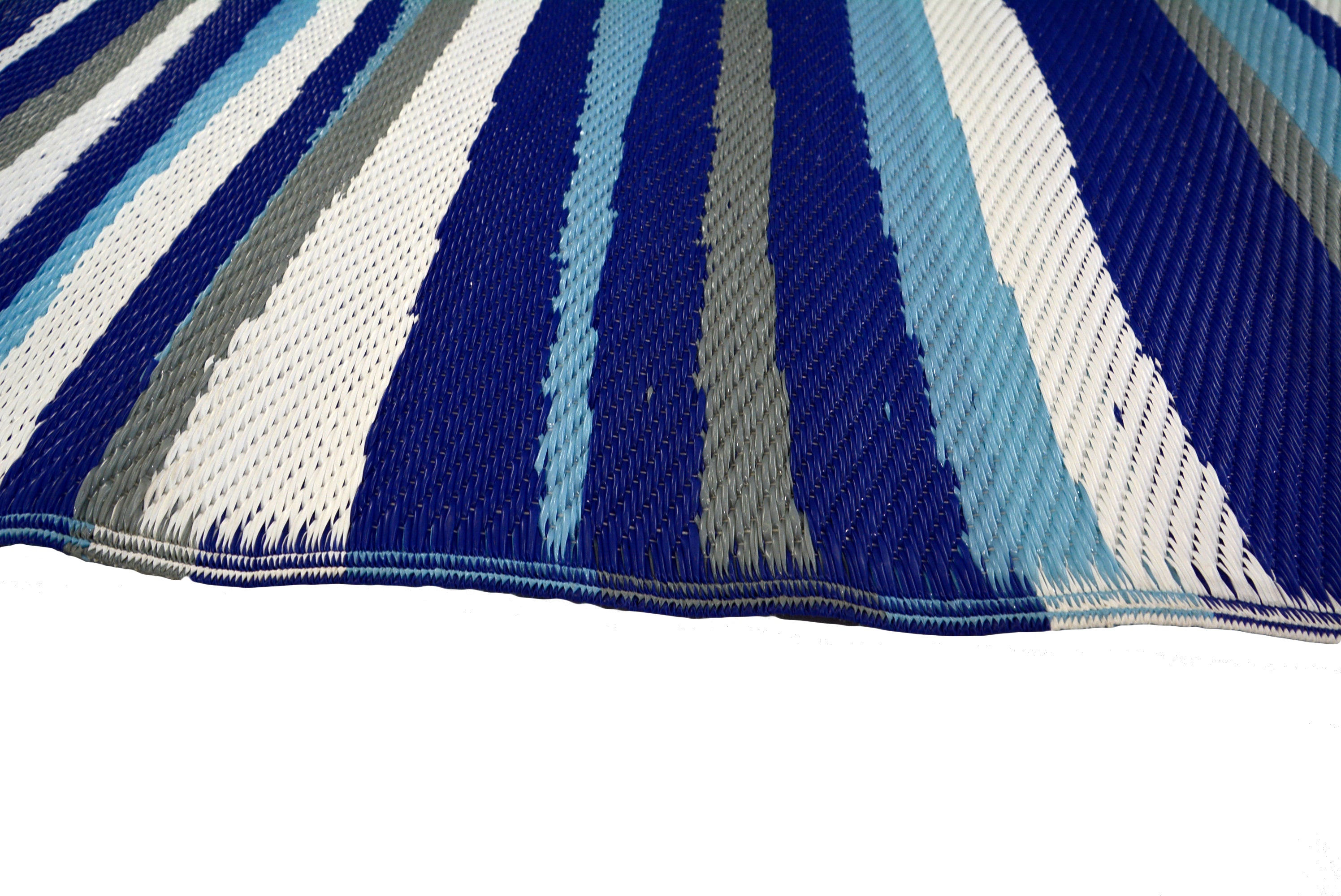 Reversible Indoor/Outdoor Mats - Chatai-2646-Blue-120x170