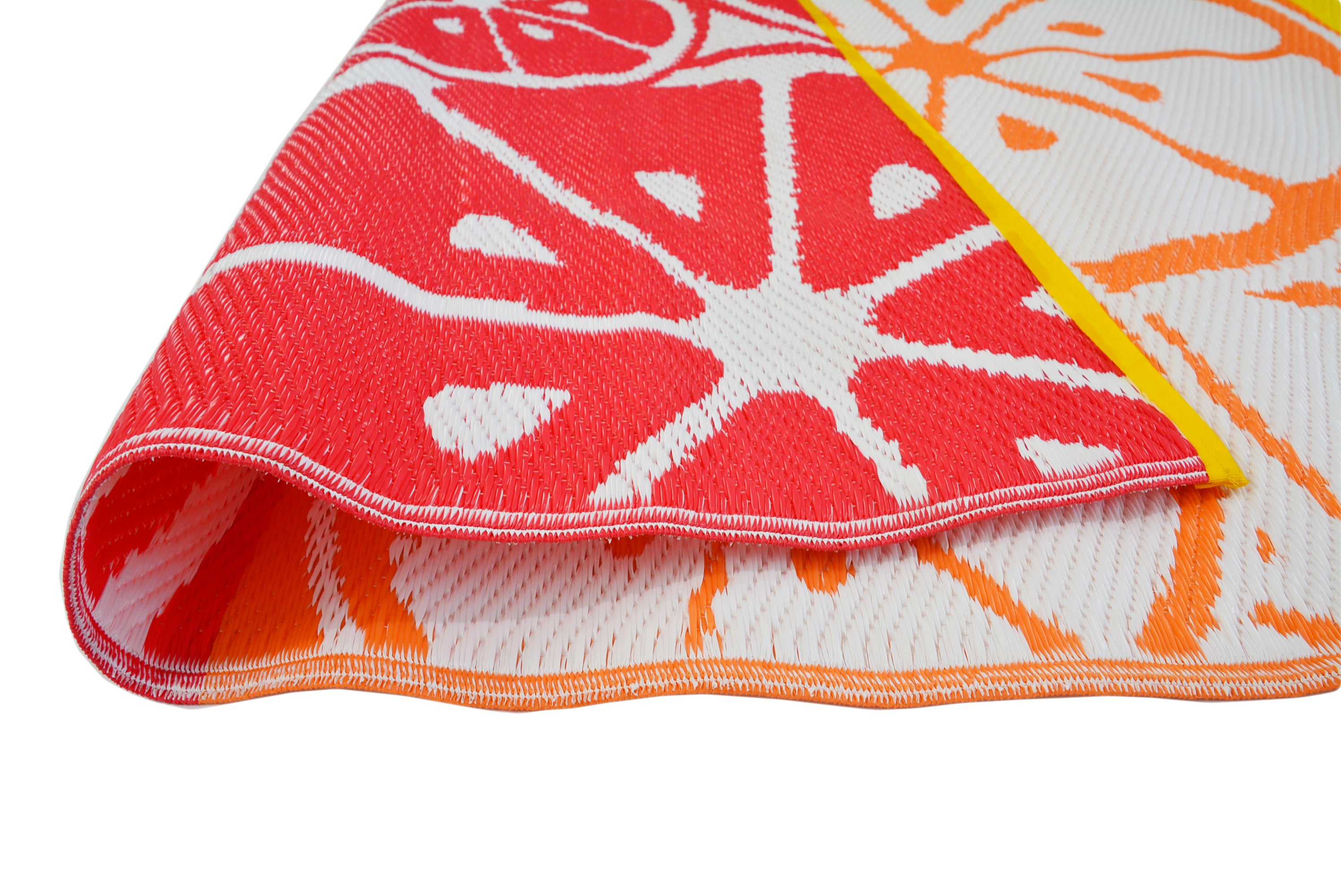 Reversible Indoor/Outdoor Mats - Chatai-2690-Orange Multi-120x170