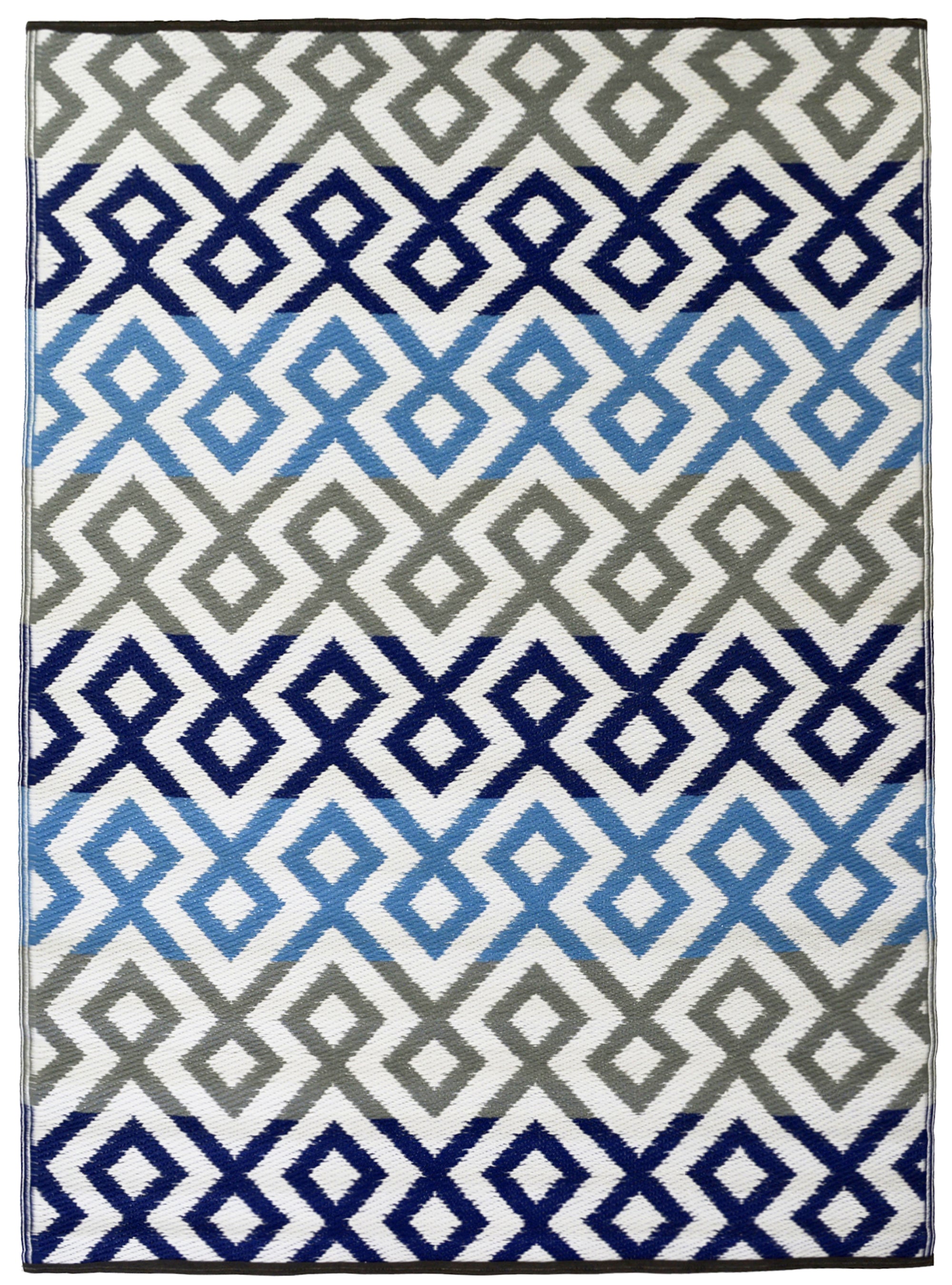 Reversible Indoor/Outdoor Mats - Chatai-2696-Blue Grey-120x170