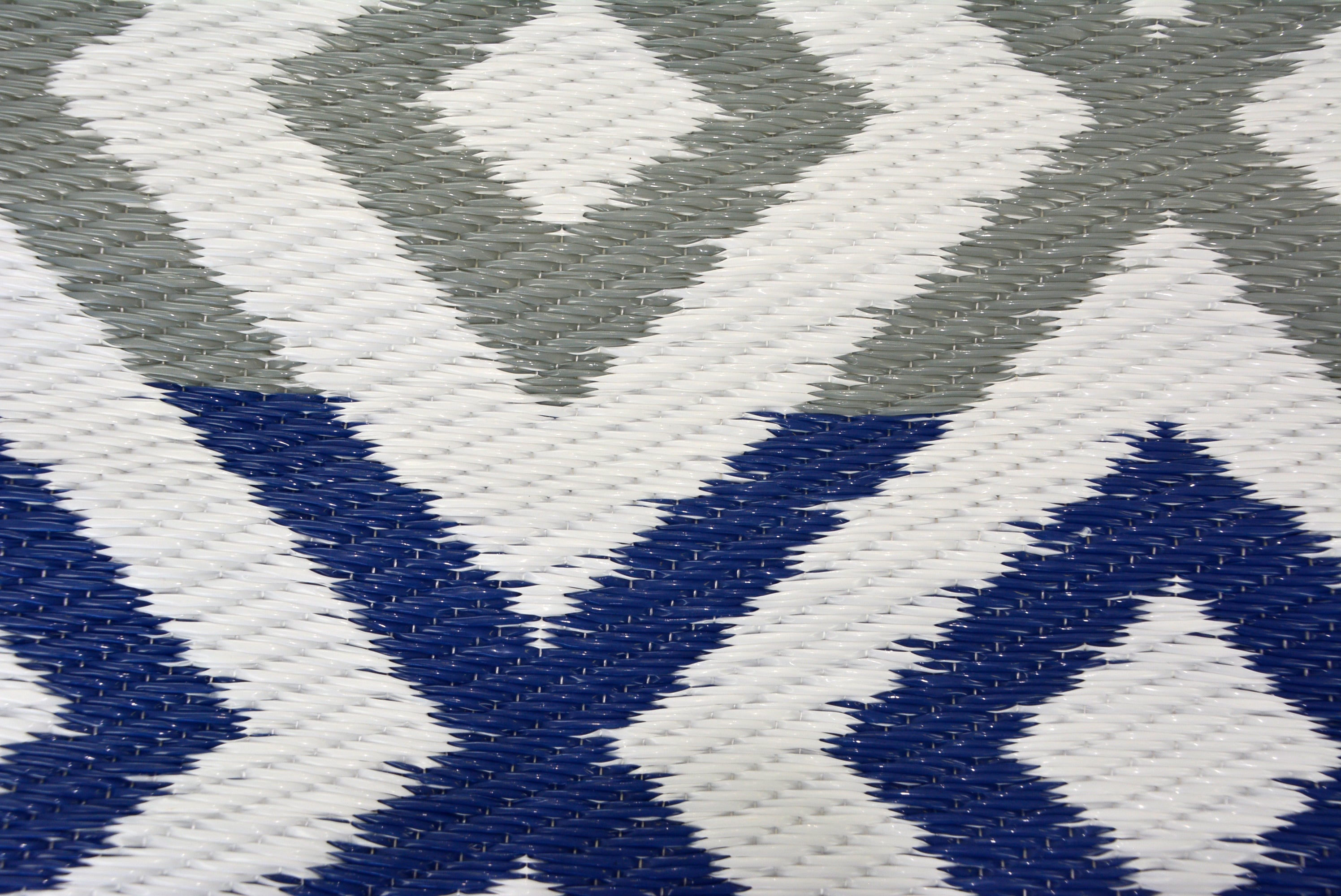 Reversible Indoor/Outdoor Mats - Chatai-2696-Blue Grey-120x170