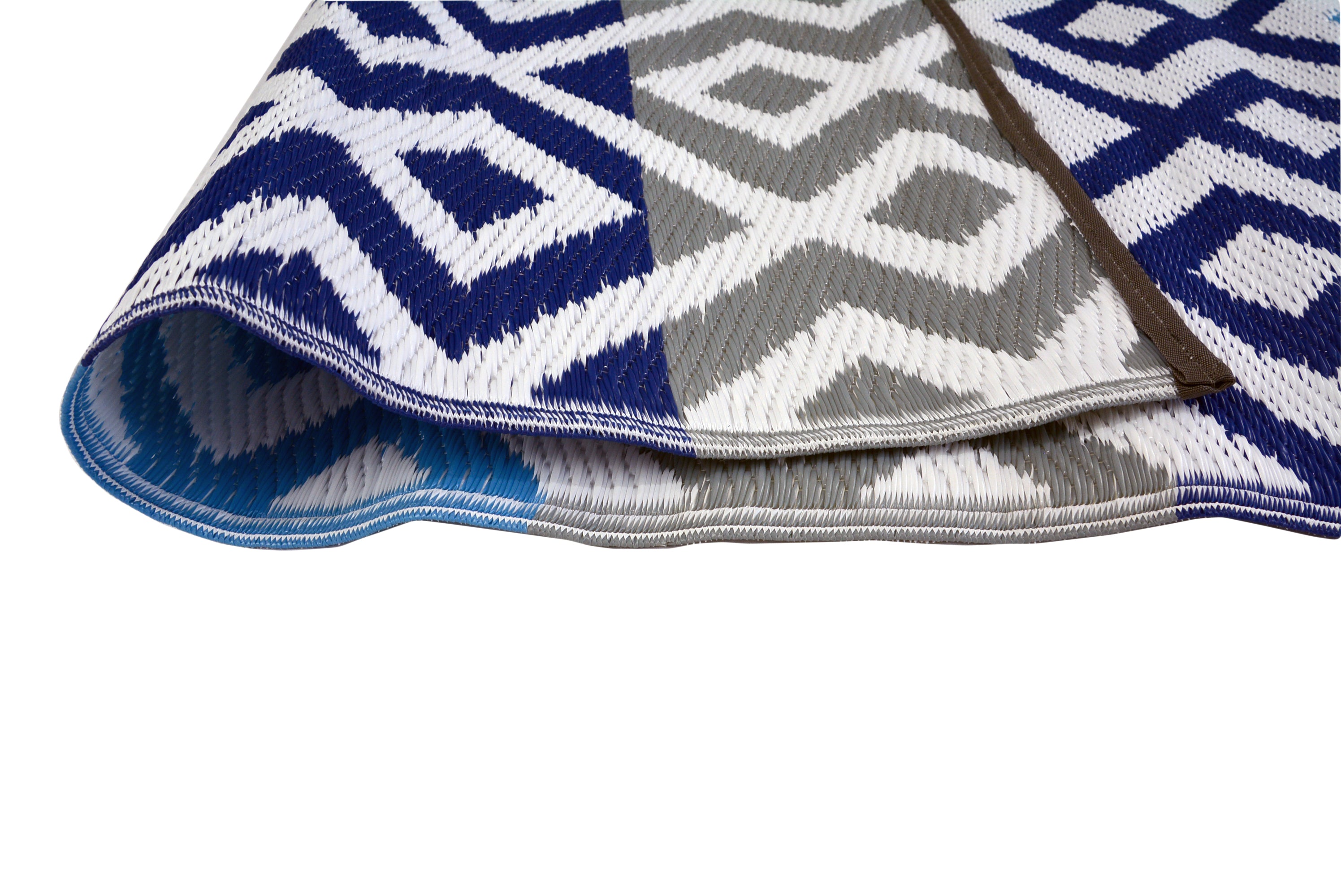Reversible Indoor/Outdoor Mats - Chatai-2696-Blue Grey-120x170
