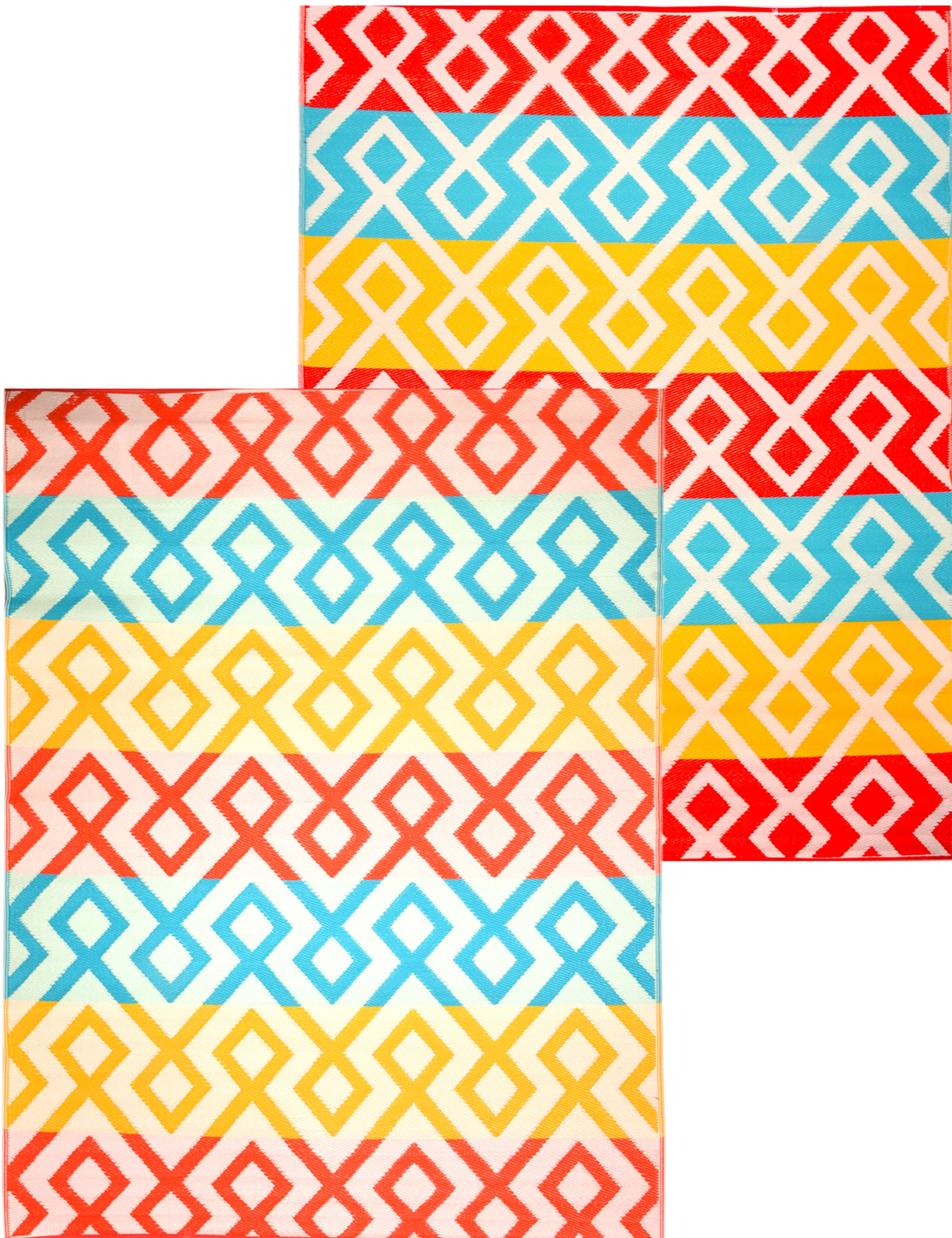 Reversible Indoor/Outdoor Mats - Chatai-2722-Multi-120x170