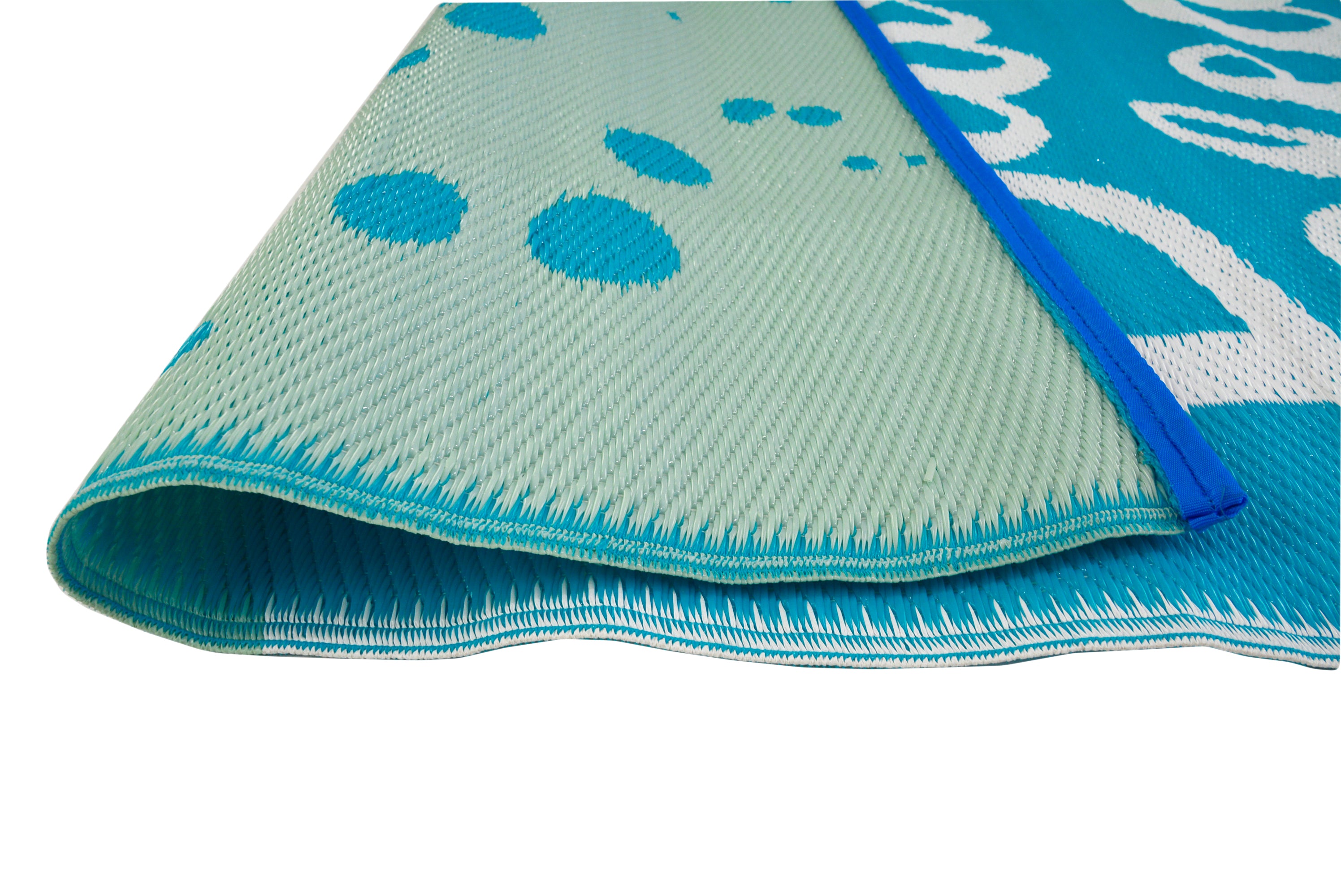 Reversible Indoor/Outdoor Mats - Chatai-2772-Ocean Blue-120x170