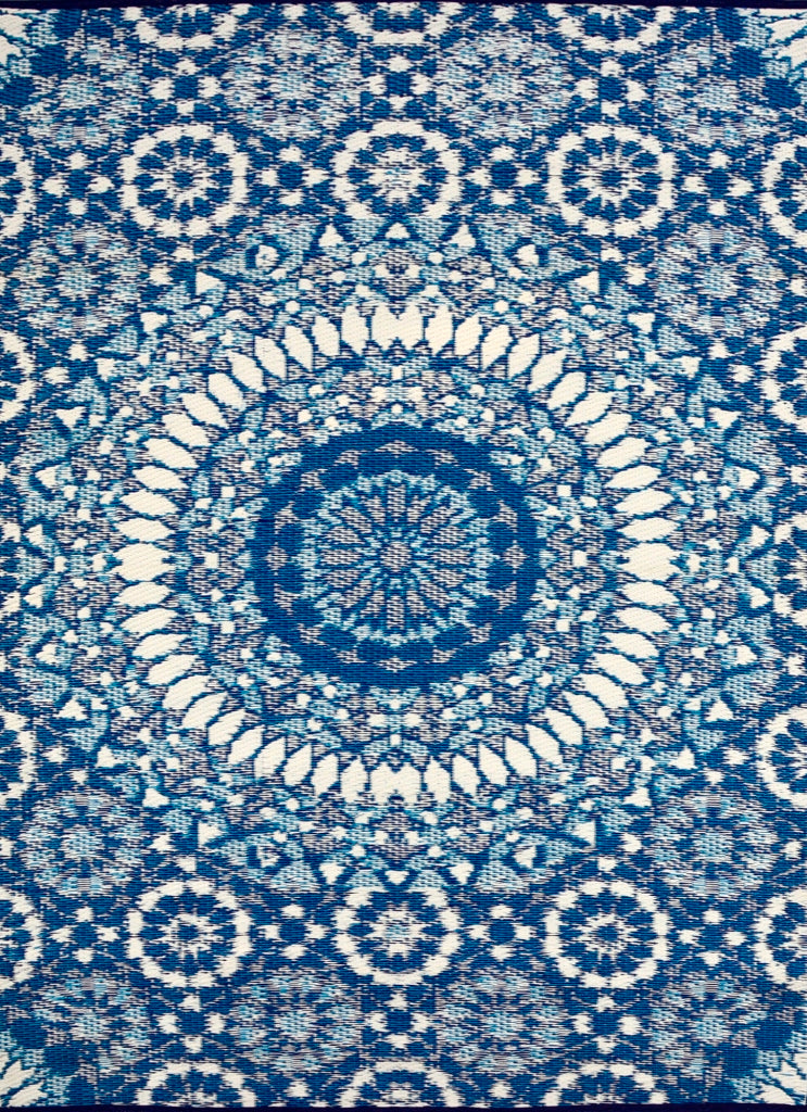 Reversible Indoor/Outdoor Mats - Chatai 2773 - Blue/White-120x170
