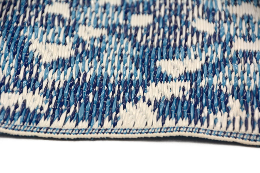 Reversible Indoor/Outdoor Mats - Chatai 2773 - Blue/White-120x170