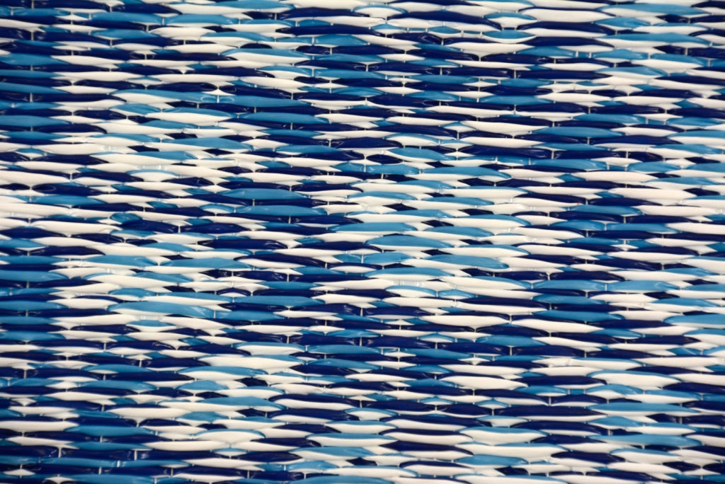 Reversible Indoor/Outdoor Mats - Chatai 2773 - Blue/White-120x170