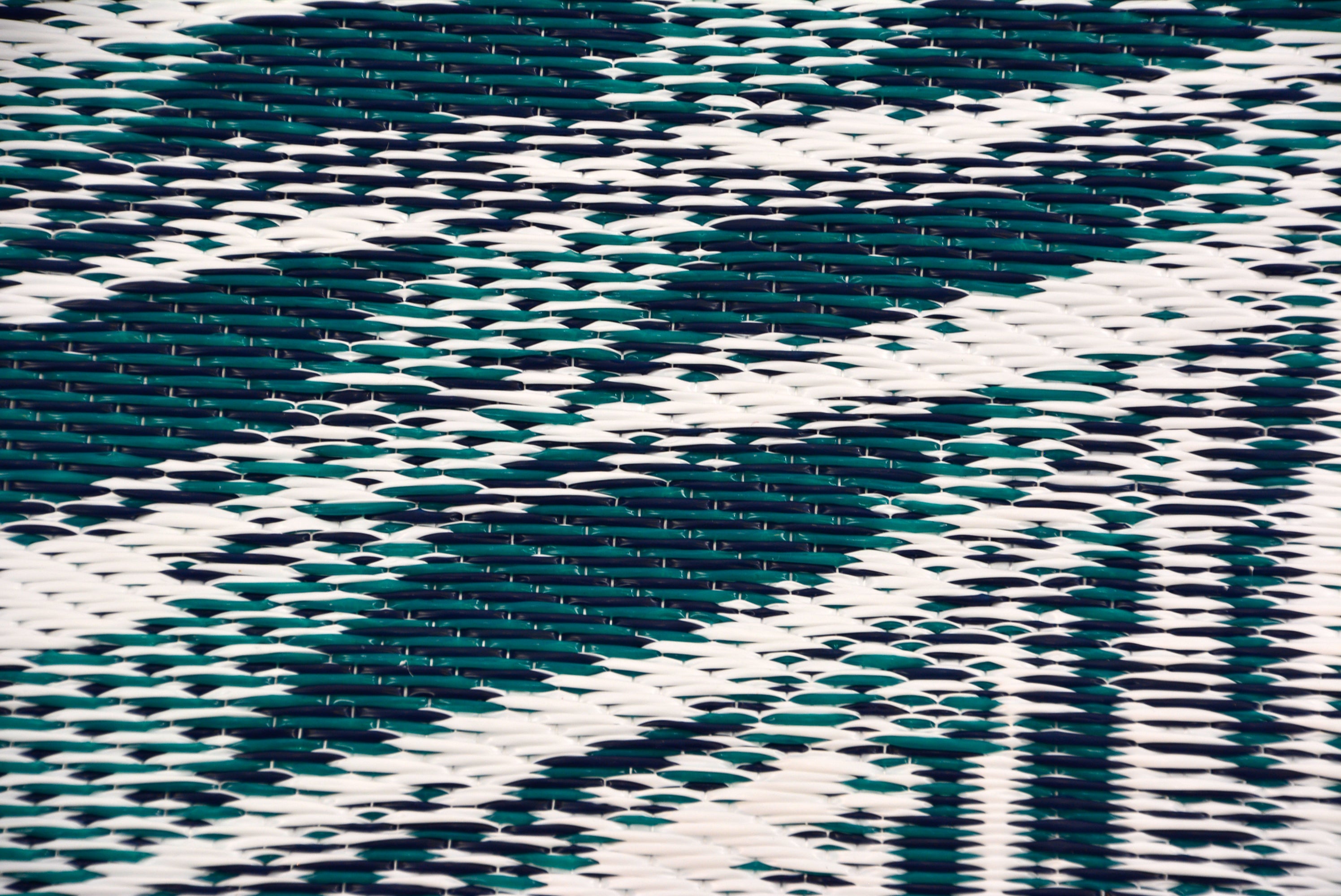 Reversible Indoor/Outdoor Mats - Chatai 2786 - Green/White-120x170