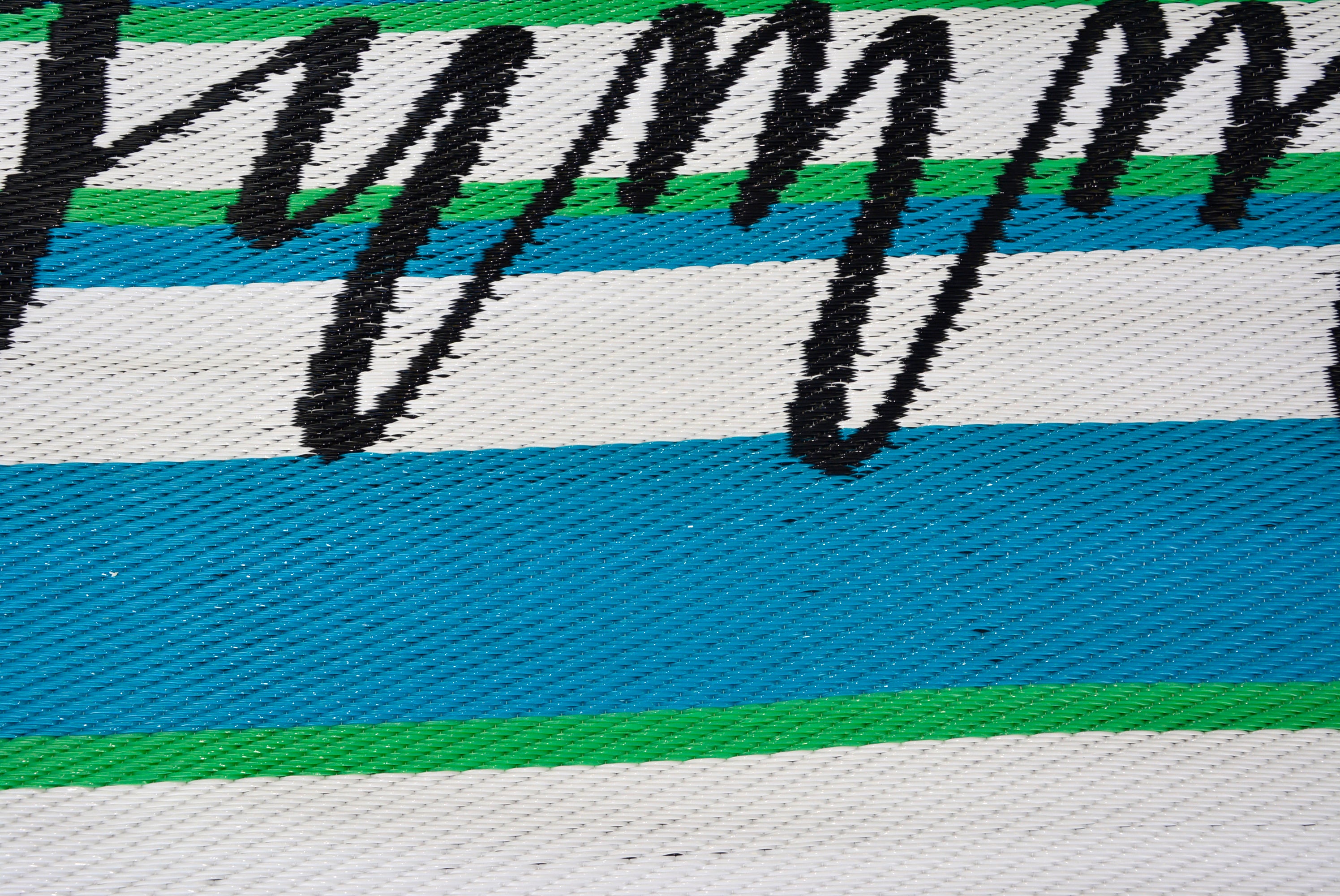 Reversible Indoor/Outdoor Mats - Chatai-2823-Aqua-120x170