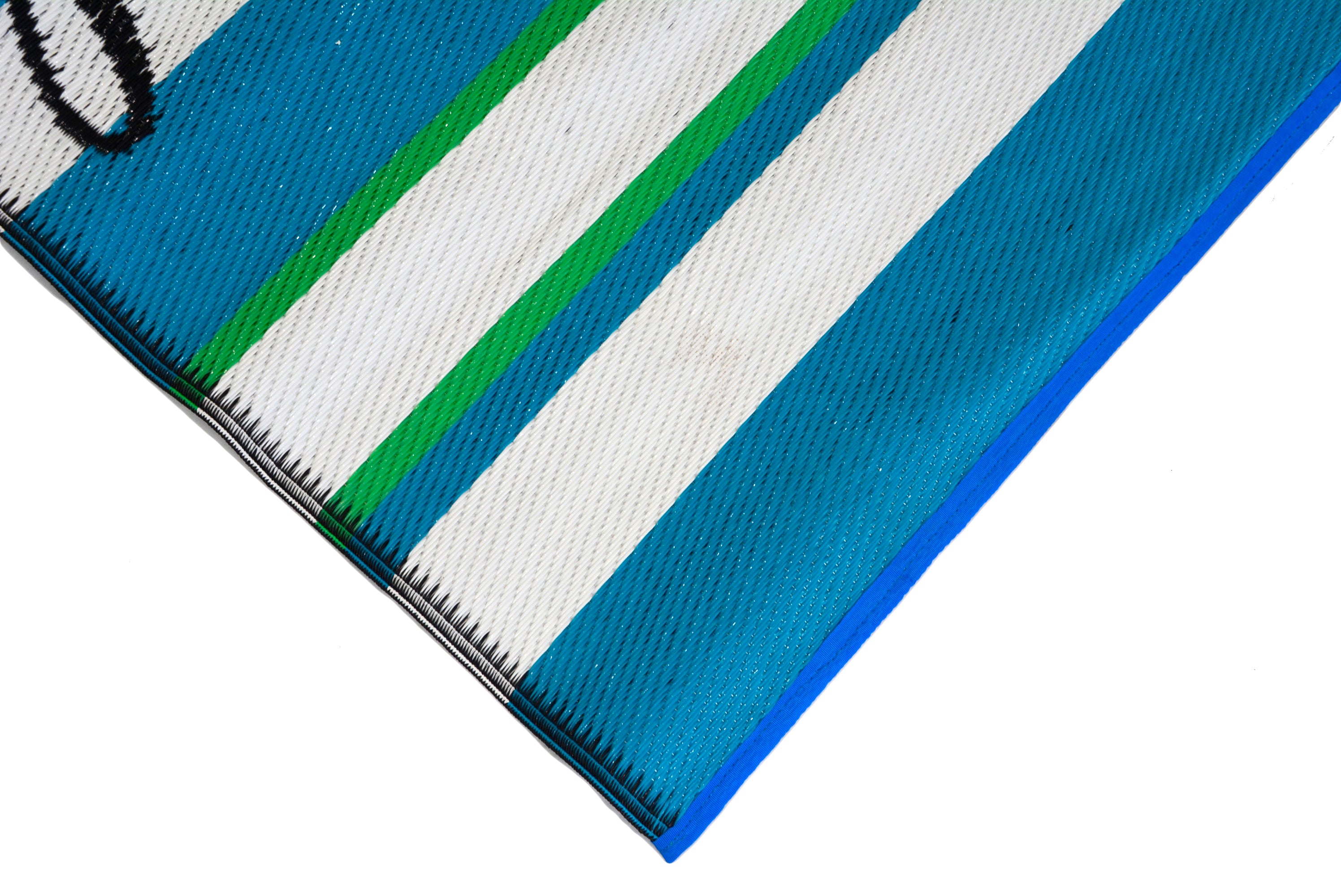 Reversible Indoor/Outdoor Mats - Chatai-2823-Aqua-120x170
