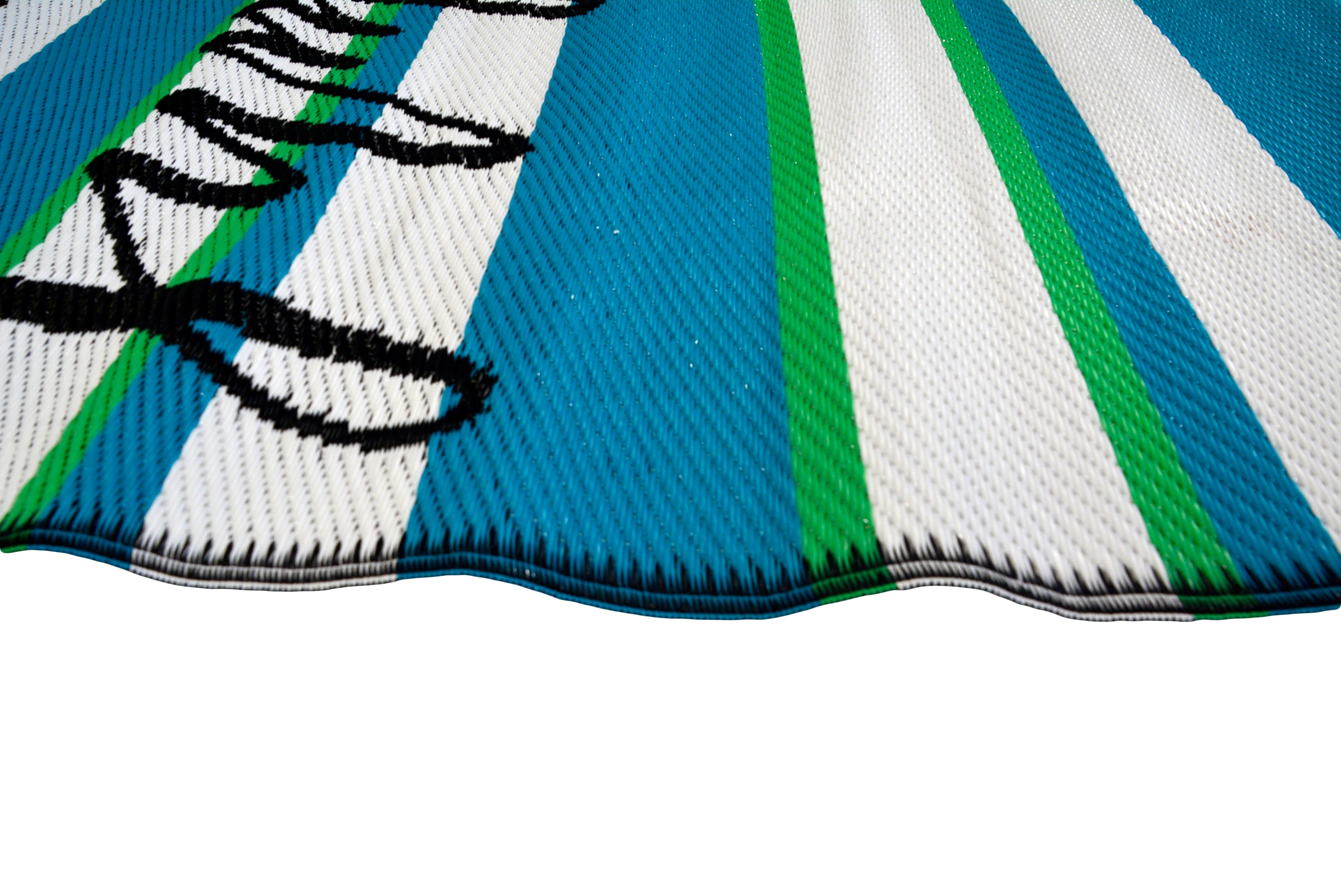 Reversible Indoor/Outdoor Mats - Chatai-2823-Aqua-120x170