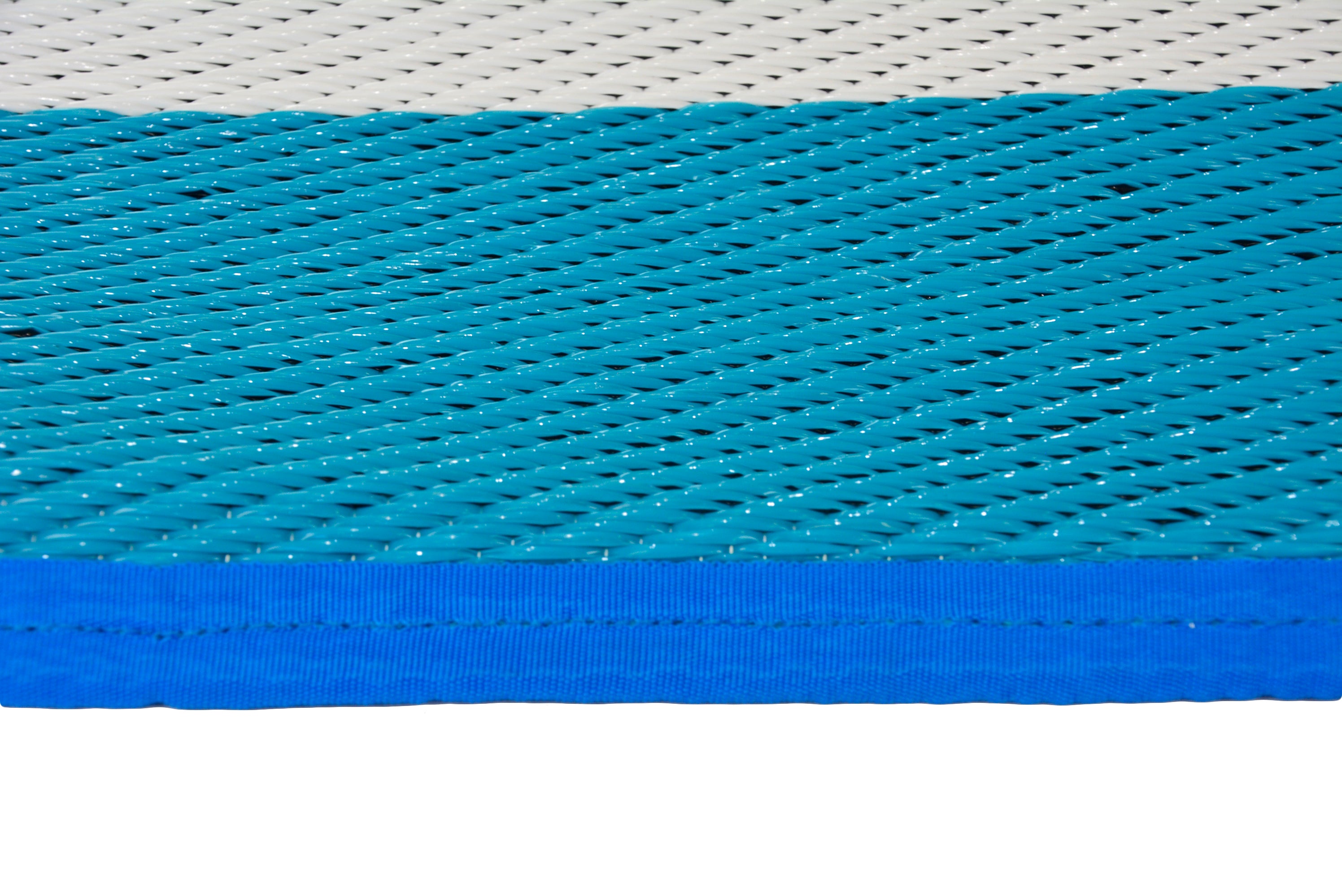 Reversible Indoor/Outdoor Mats - Chatai-2823-Aqua-120x170