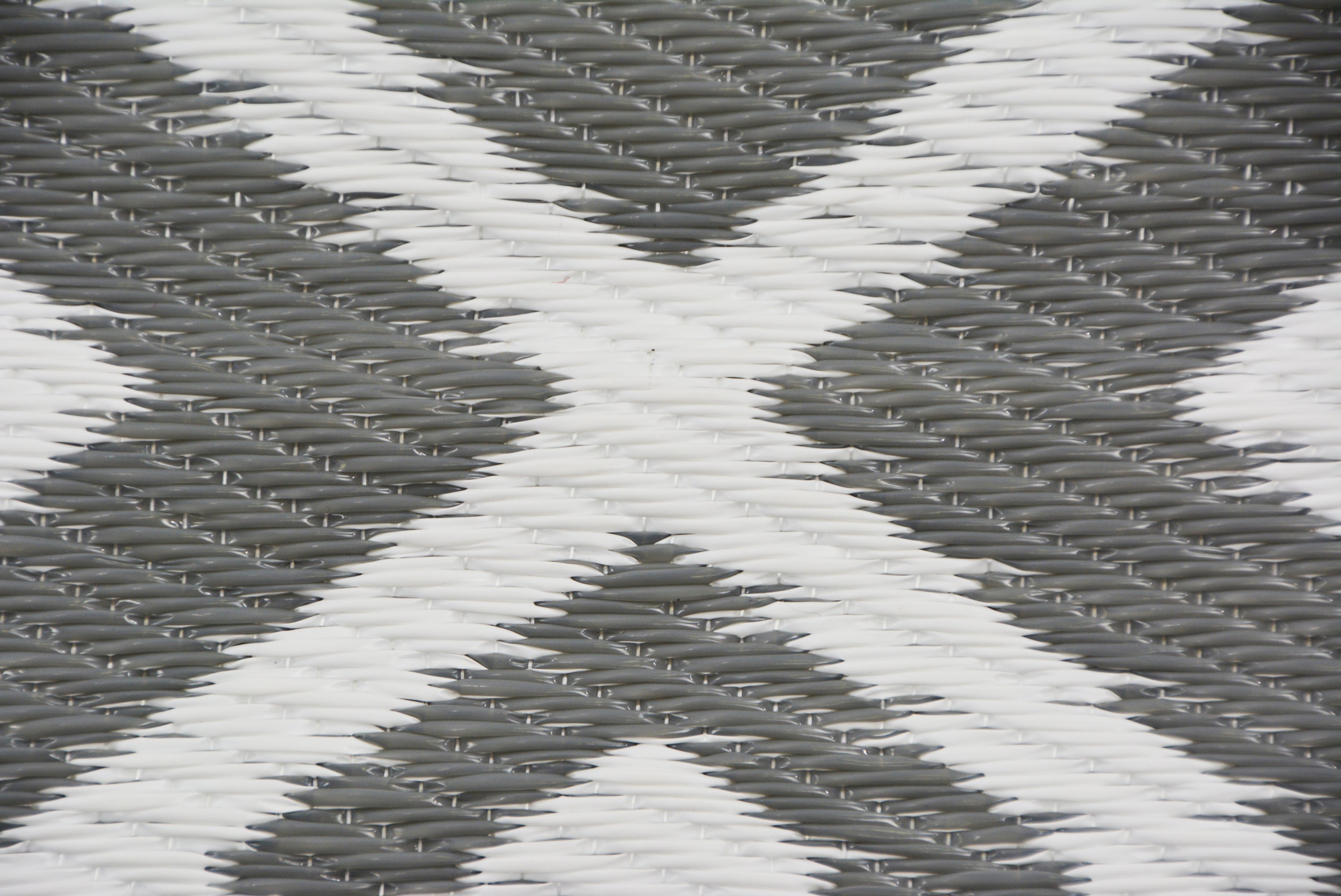 Reversible Indoor/Outdoor Mats - Chatai A002 - Grey/White-120x170