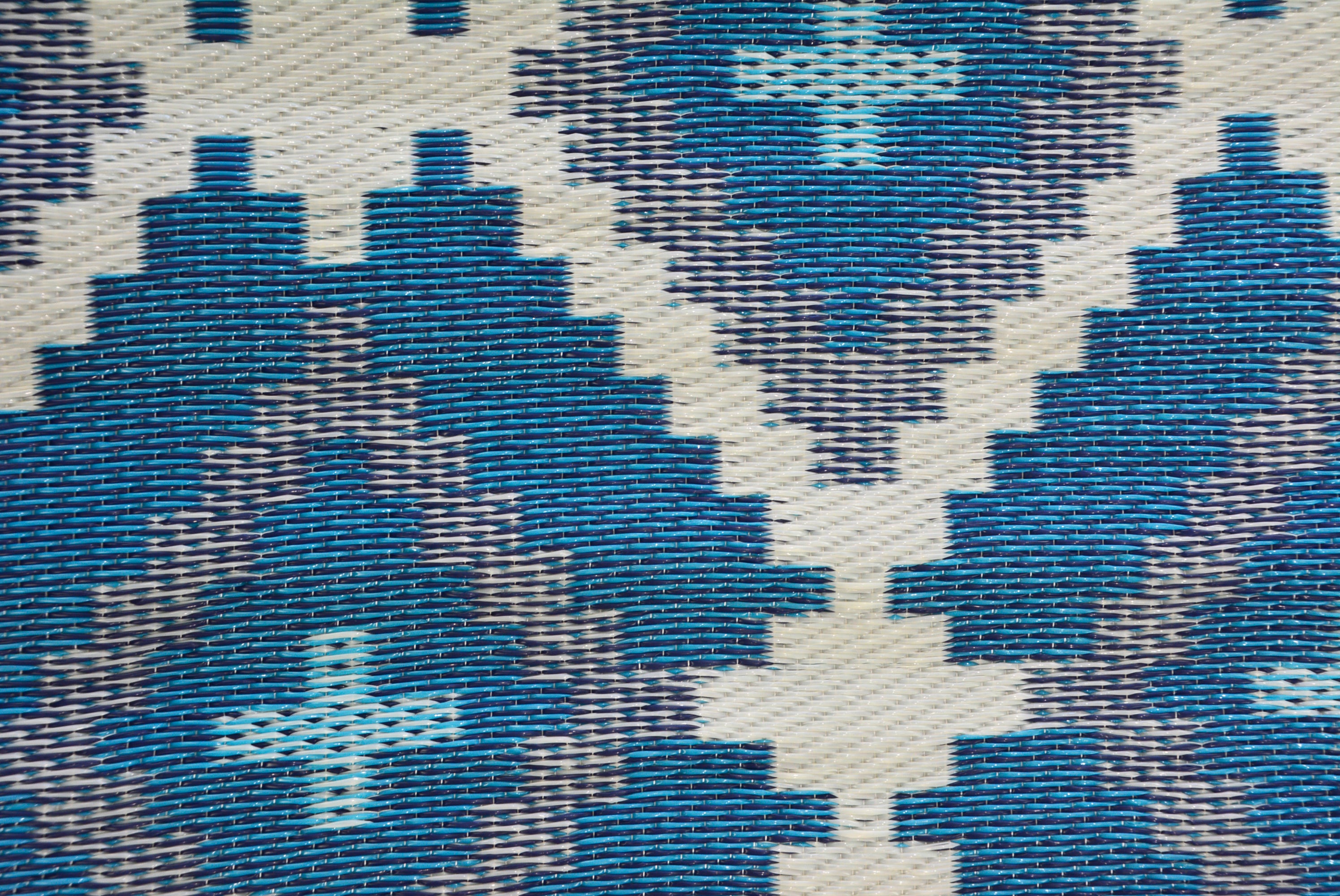 Reversible Indoor/Outdoor Mats - Chatai-ARC005-Blue Multi-120x170