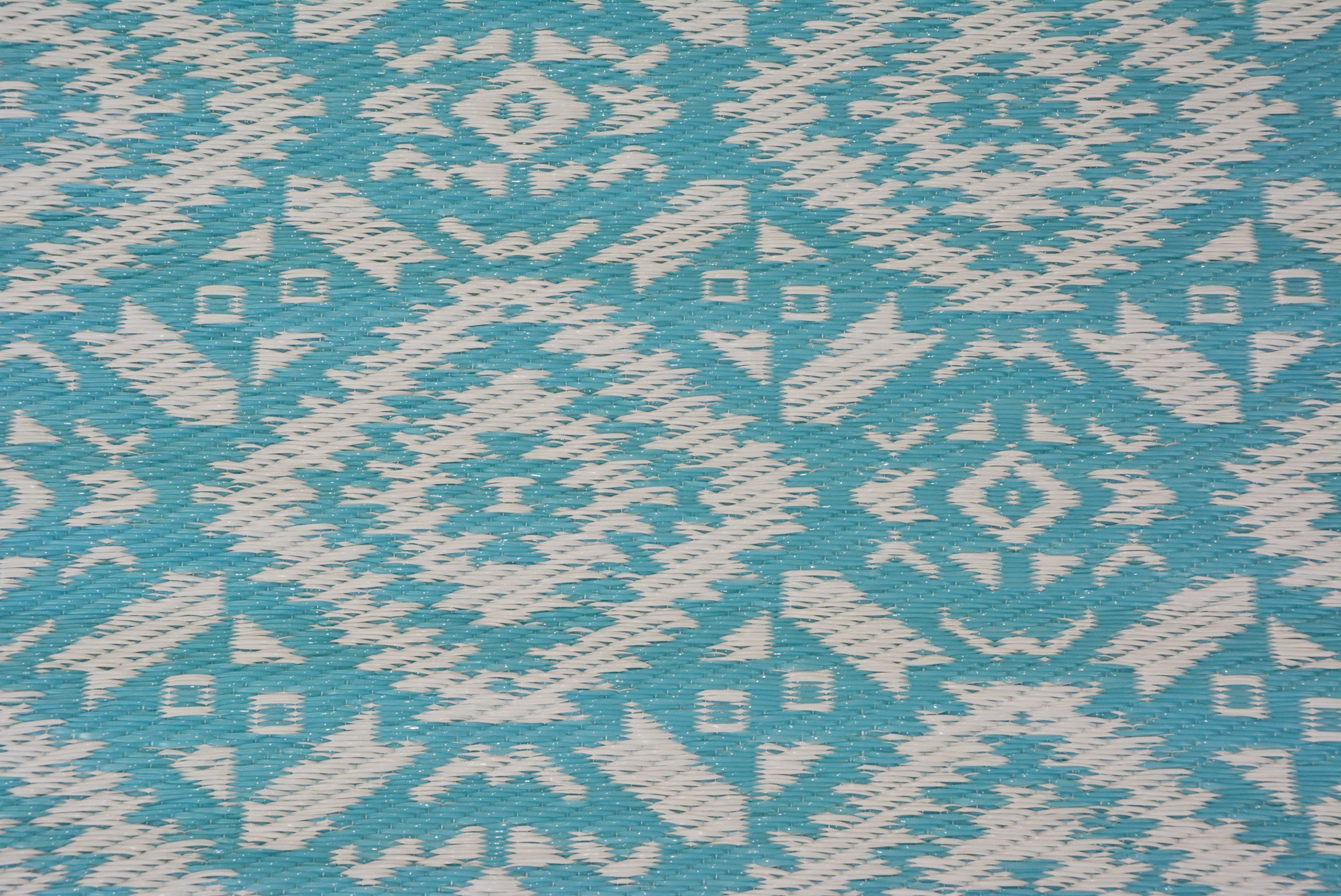 Reversible Indoor/Outdoor Mats - Chatai-Boheme-2-Aqua-120x170