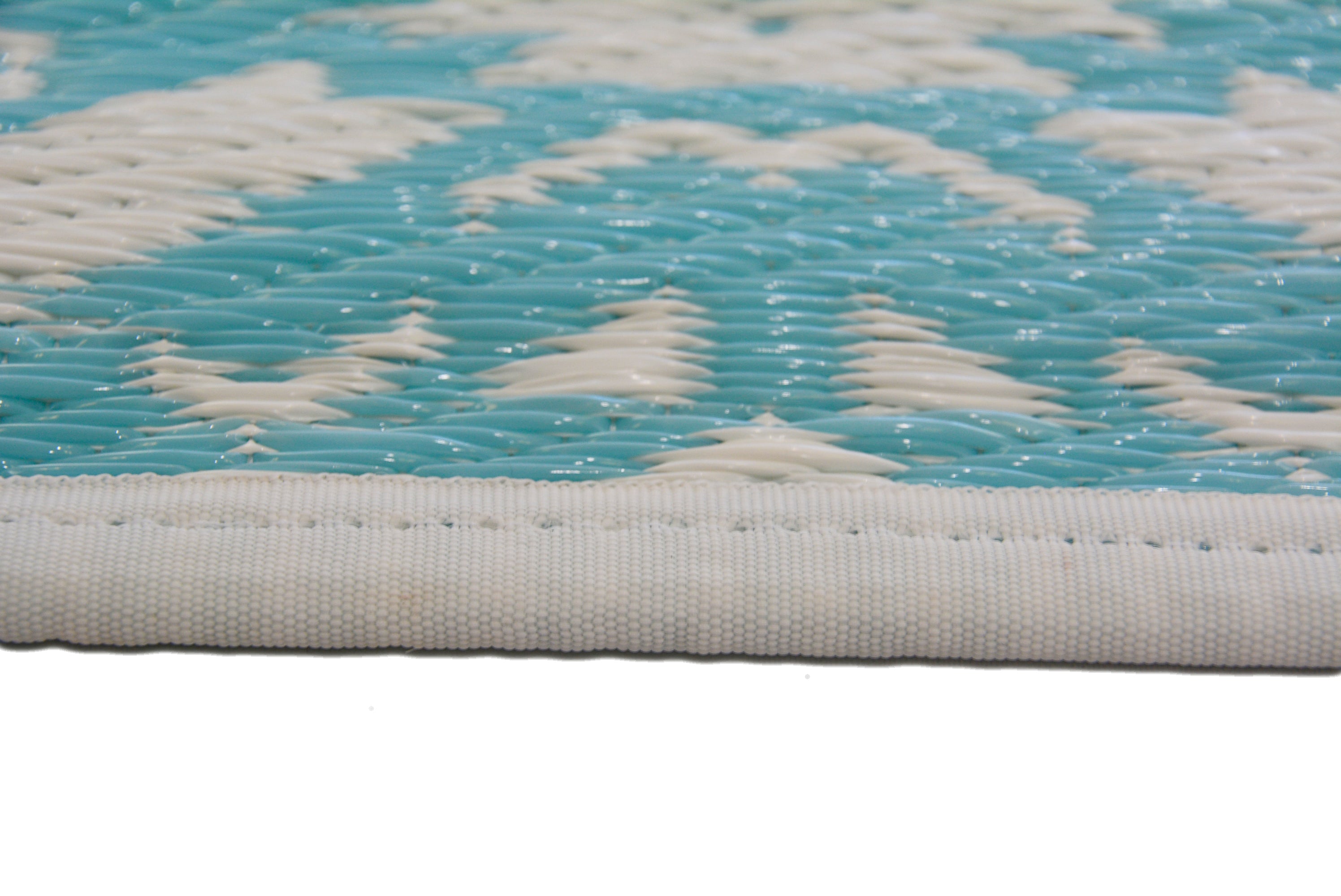 Reversible Indoor/Outdoor Mats - Chatai-Boheme-2-Aqua-120x170