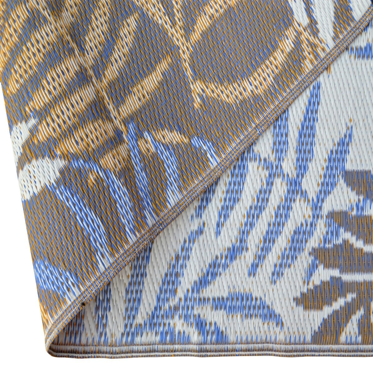 Reversible Outdoor Plastic Mat - Chatai Fern-Multi- 120x170cm