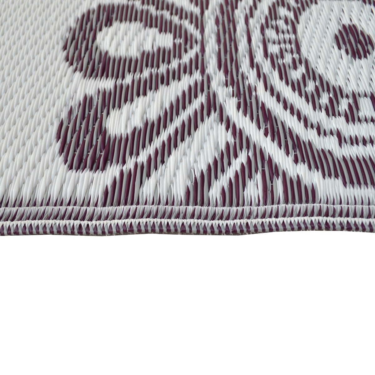 Reversible Outdoor Plastic Mat - Chatai Mandala-Stone- 120x170cm