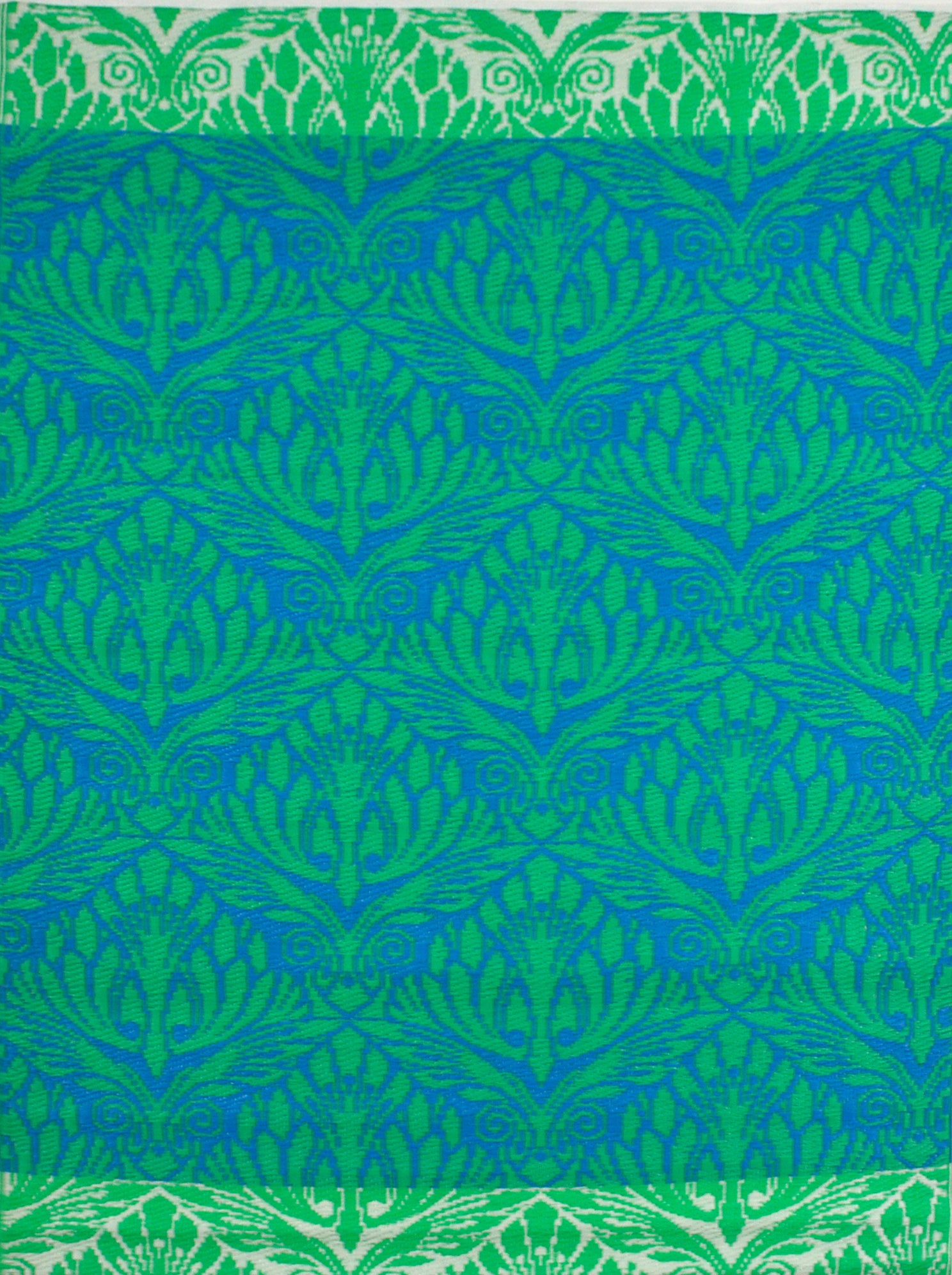 Reversible Indoor/Outdoor Mats - Chatai Peacock - Ocean Green-120x170