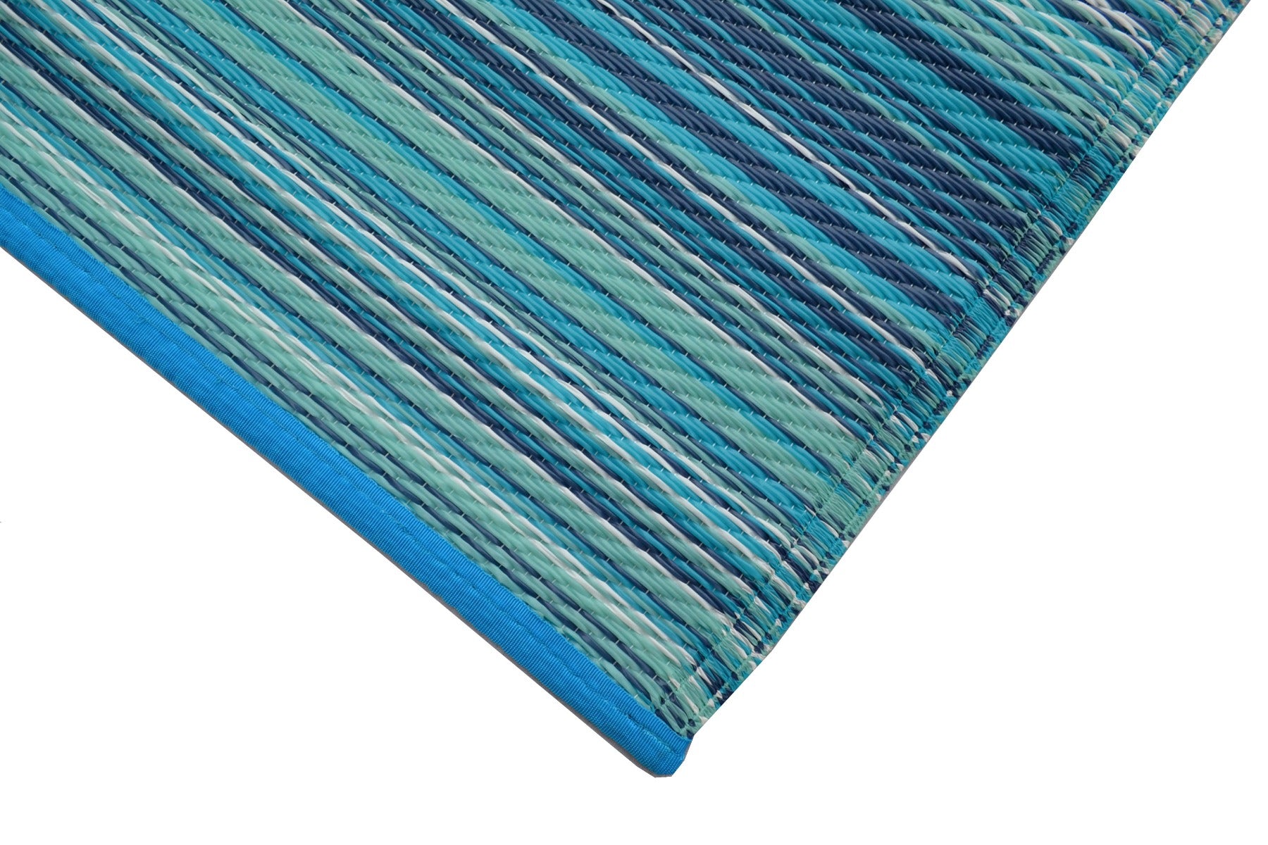 Alfresco Reversible Outdoor Mat - Rondo - Blue - 120x170cm