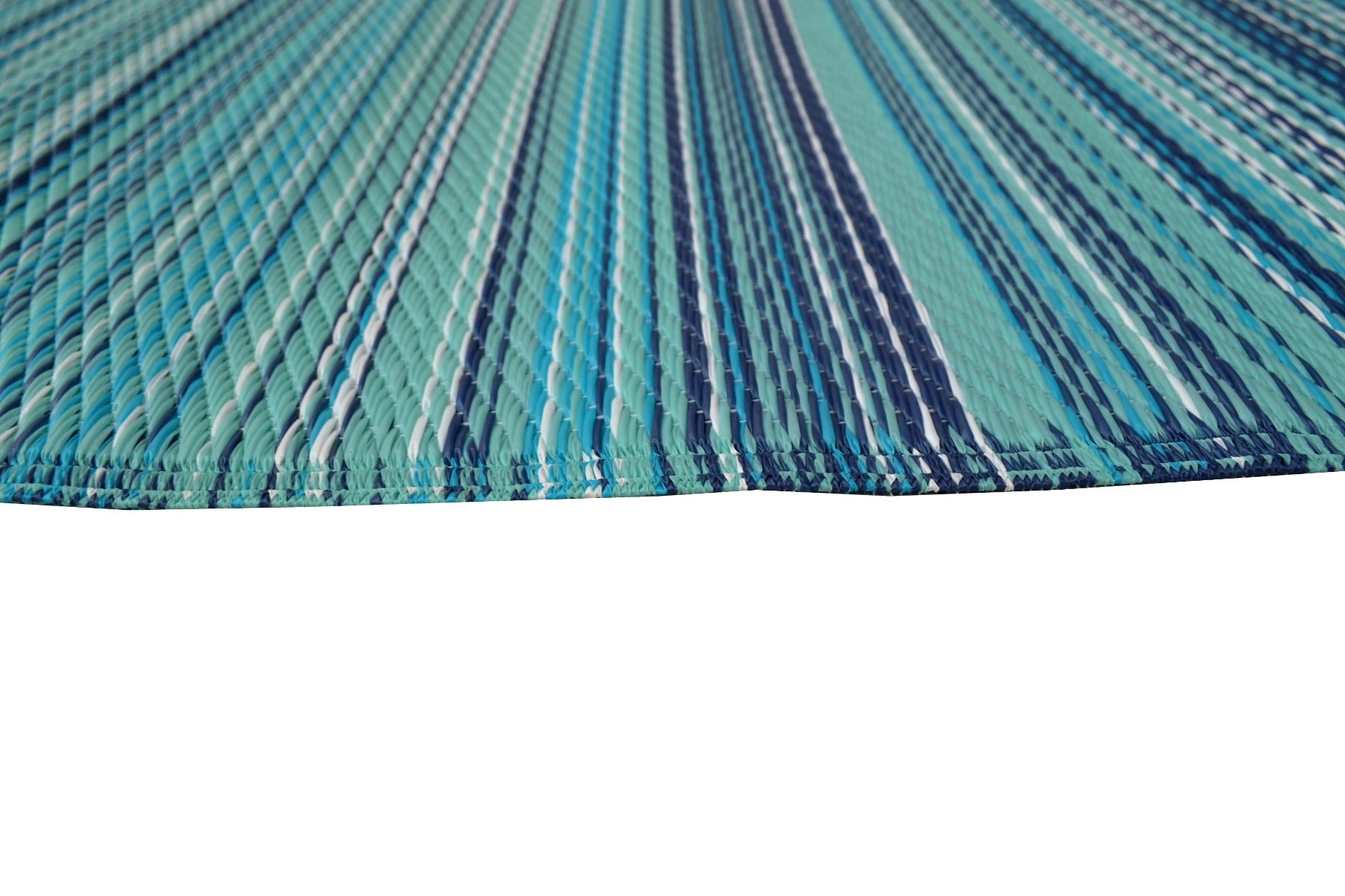 Alfresco Reversible Outdoor Mat - Rondo - Blue - 120x170cm