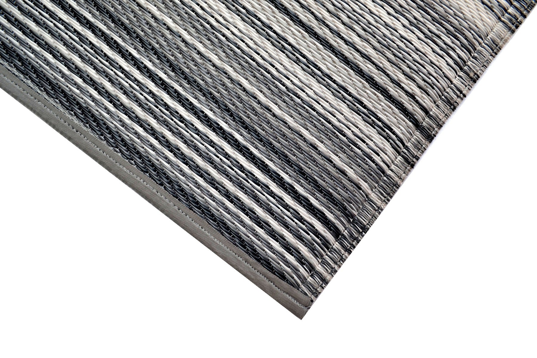 Alfresco Reversible Outdoor Mat - Rondo - Grey - 120x170cm