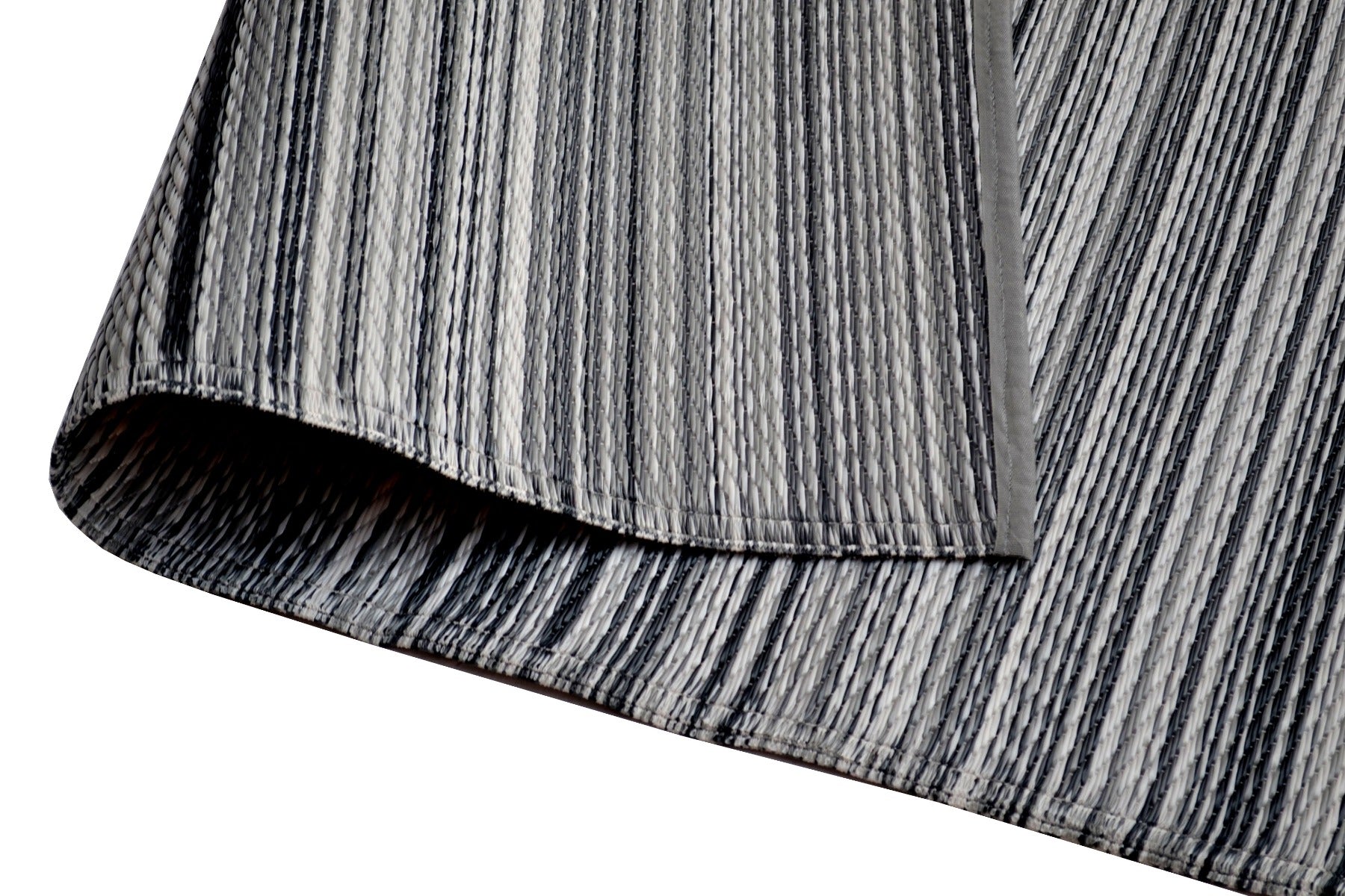 Alfresco Reversible Outdoor Mat - Rondo - Grey - 120x170cm